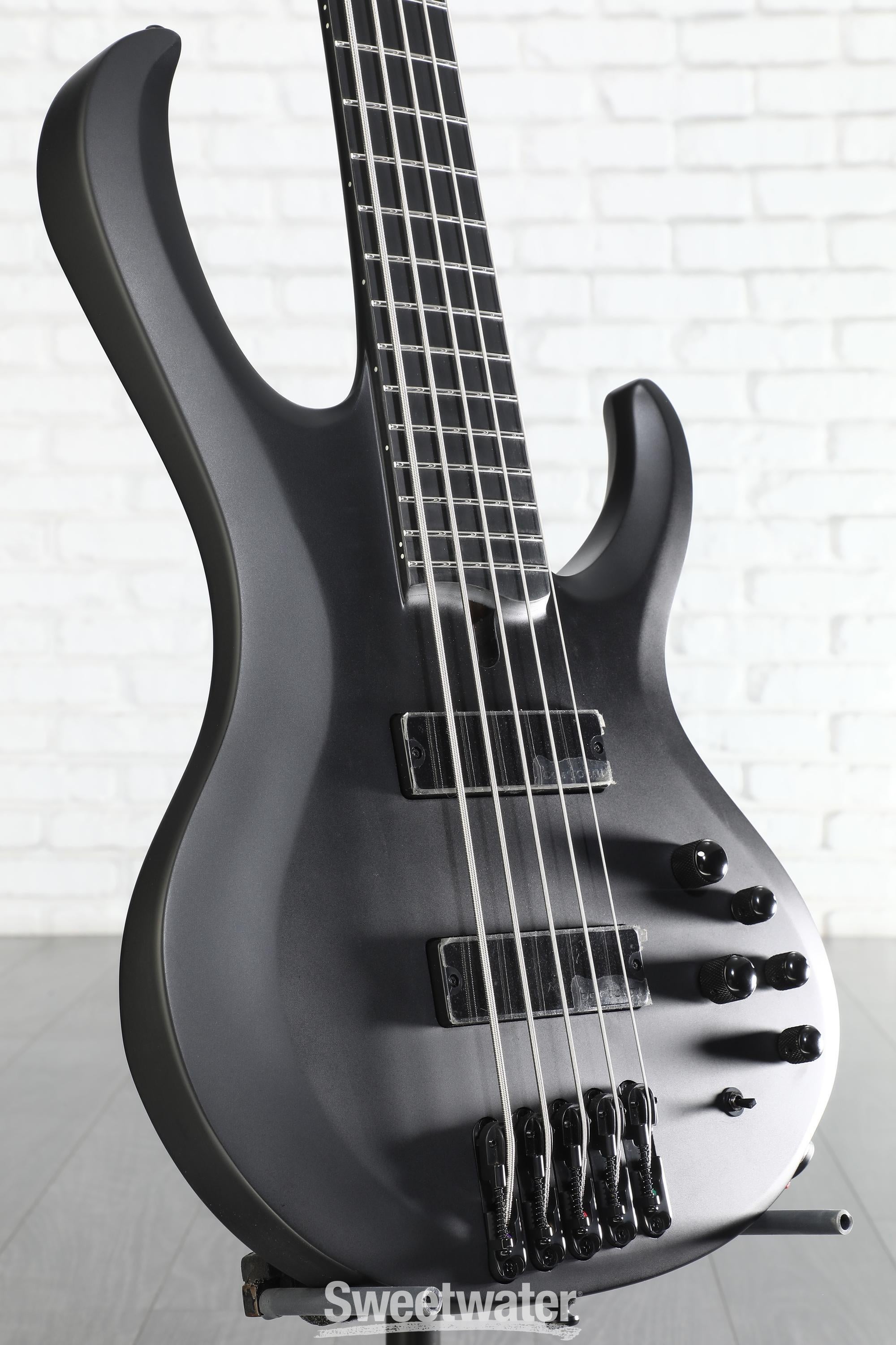 Ibanez Iron Label BTB652EX - Black Flat | Sweetwater