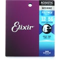 Photo of Elixir Strings 11075 Polyweb 80/20 Bronze Acoustic Guitar Strings - .012-.056 Medium Light