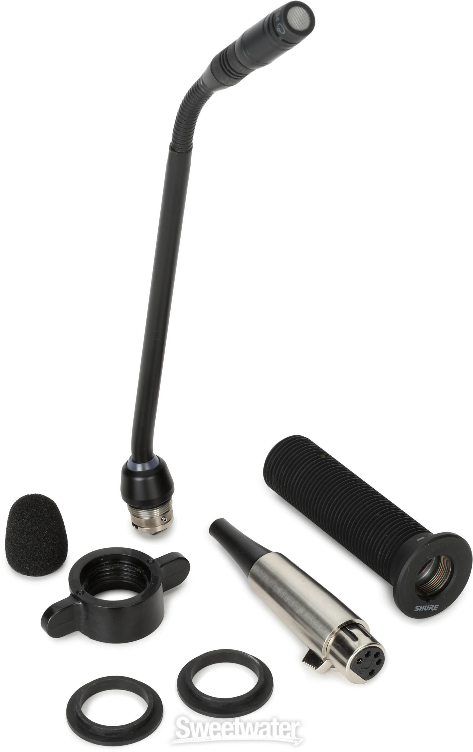 Shure MX410/S 10 inch Supercardioid Gooseneck Microphone with