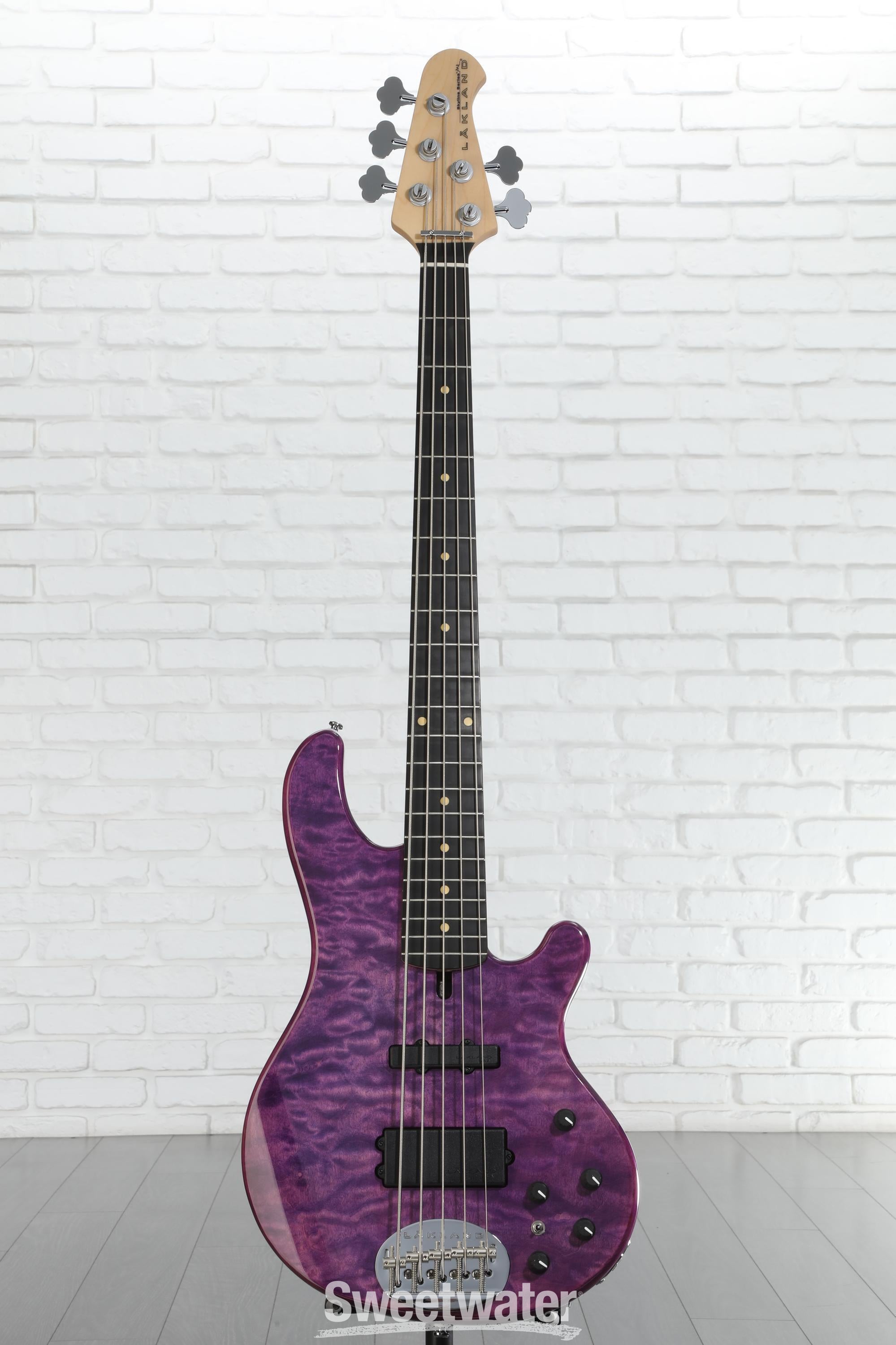 Lakland Skyline 55-02 Deluxe Bass Guitar - Translucent