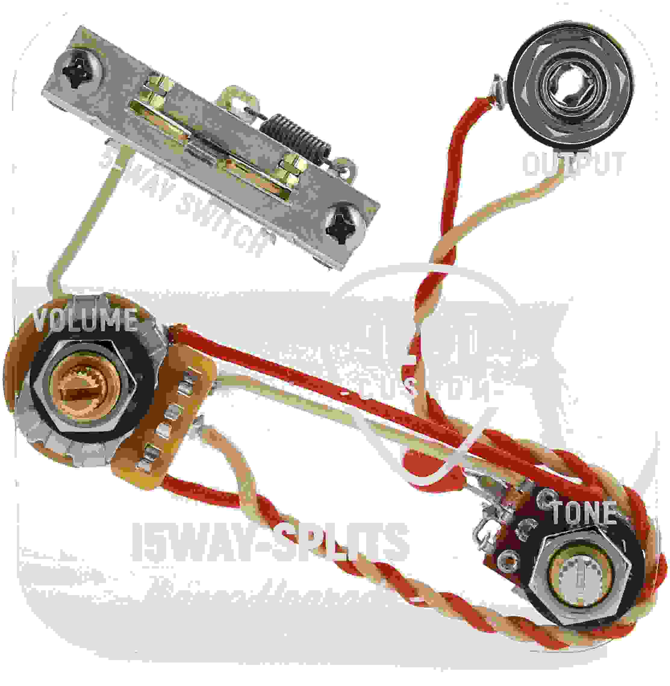 920D Custom 5-way Wiring Harness with Coil Splits for Ibanez RT/RG Guitars