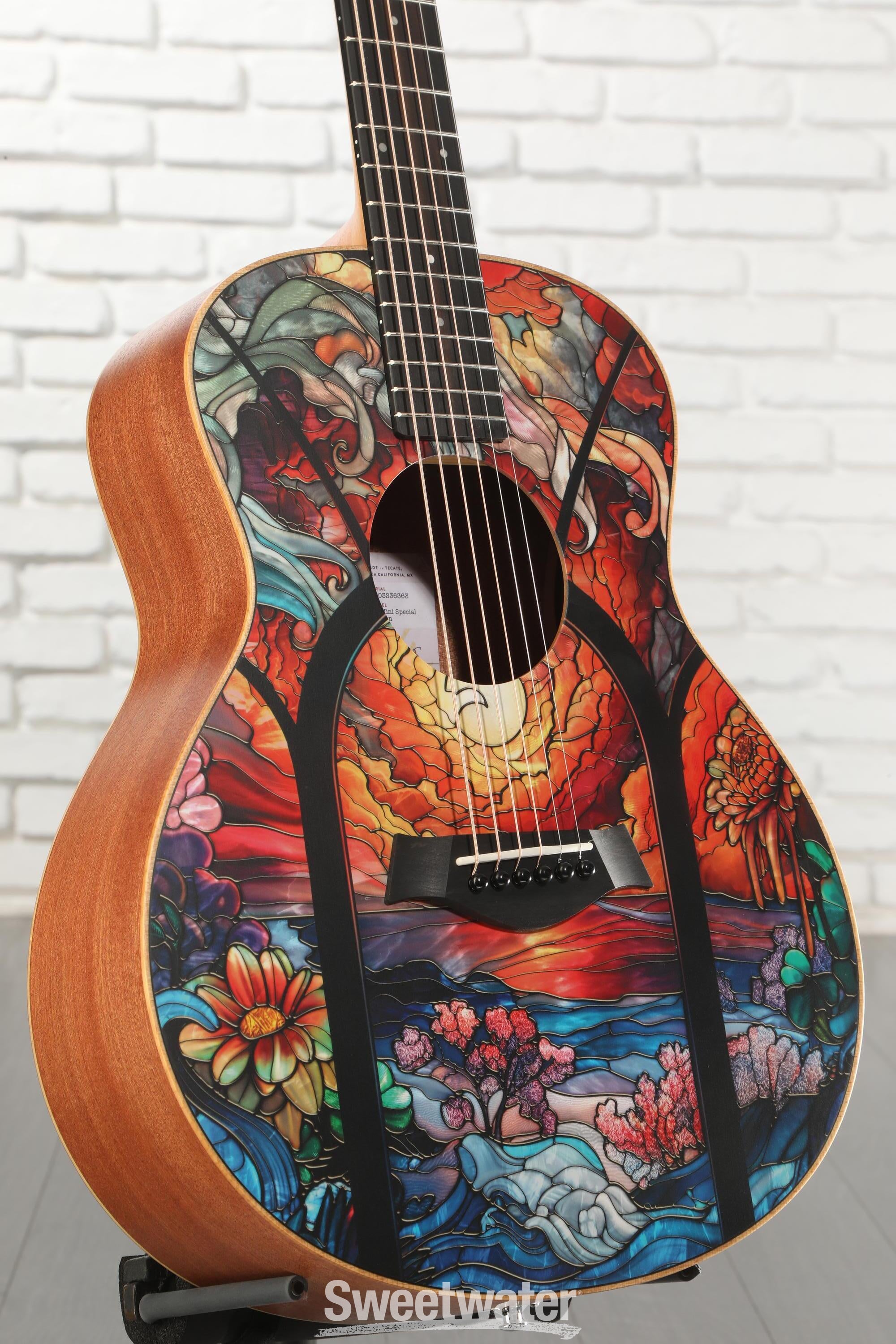 Photo of Taylor Zedd GS Mini Telos Special Edition Acoustic Guitar - Custom Artwork