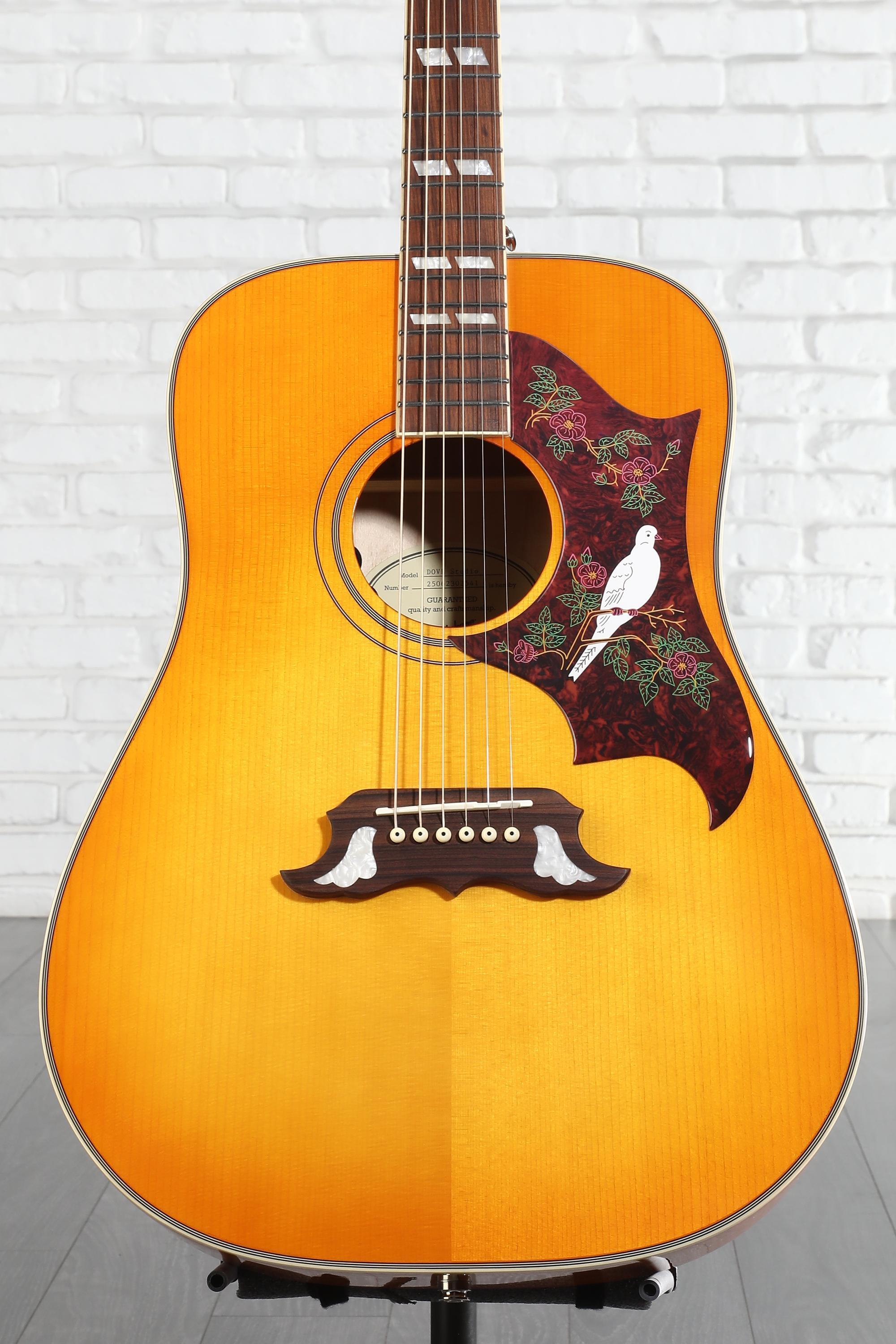 エピフォン DOVE-NA Epiphone Now Featuring a Solid Spruce Top and Fishman Electronics