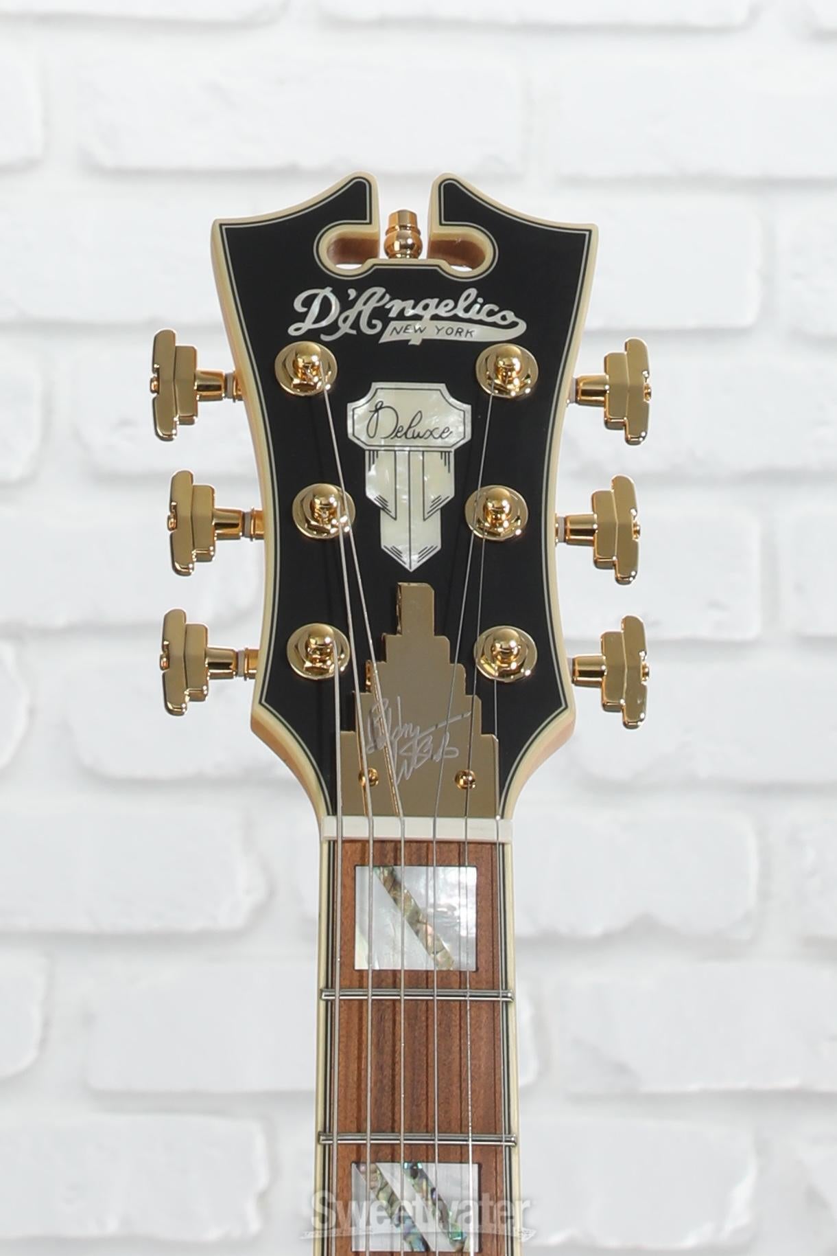 D'Angelico Deluxe Bob Weir Bedford - Matte Stone | Sweetwater