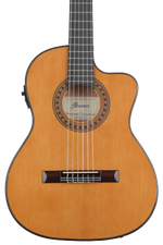Photo of Ibanez GA5TCE3Q 3/4-sized Acoustic-electric Nylon-string Guitar - Natural