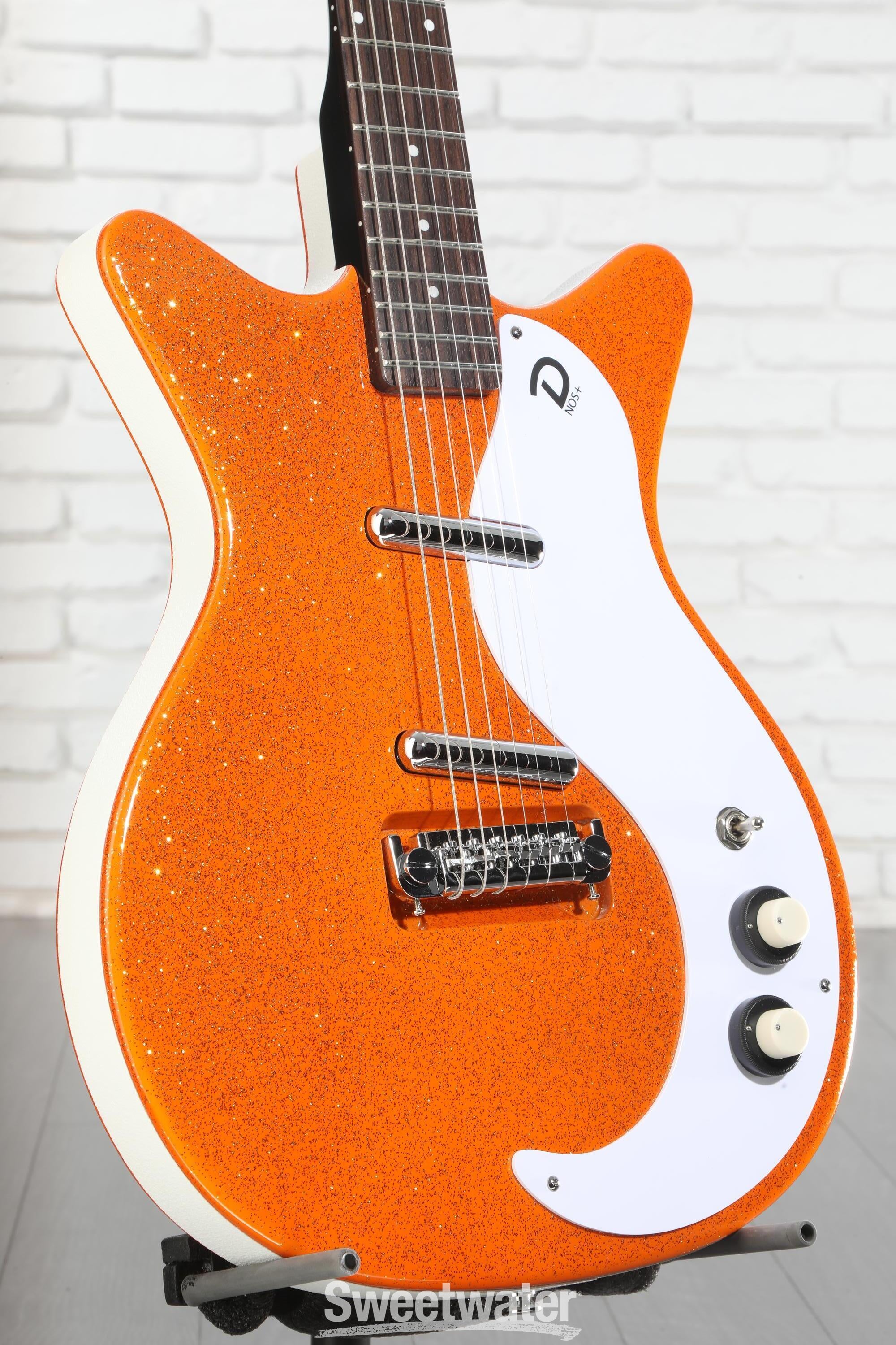Danelectro '59M NOS+ Electric Guitar - Orange Metalflake | Sweetwater