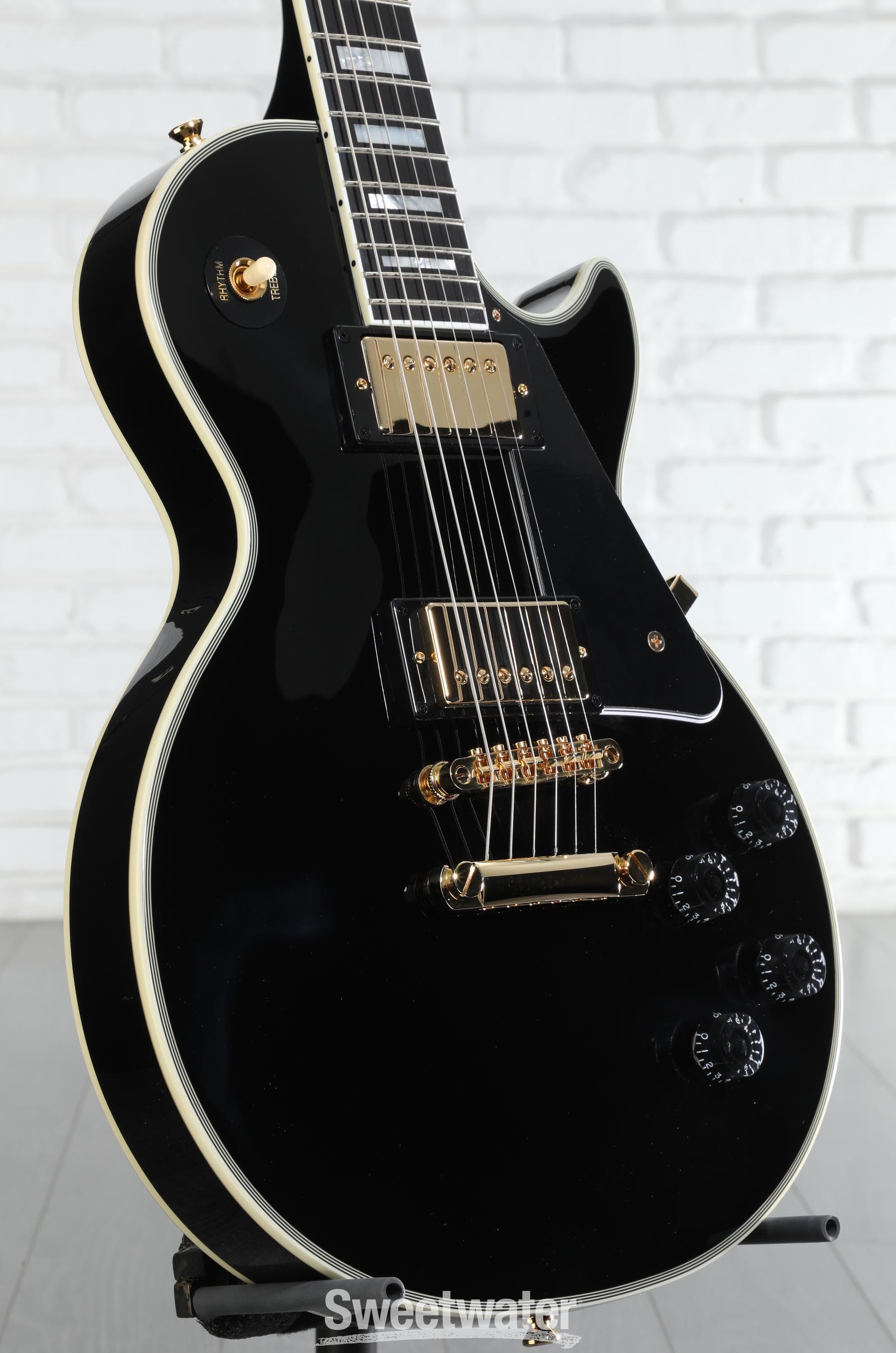 Epiphone Les Paul Custom Electric Guitar - Ebony | Sweetwater