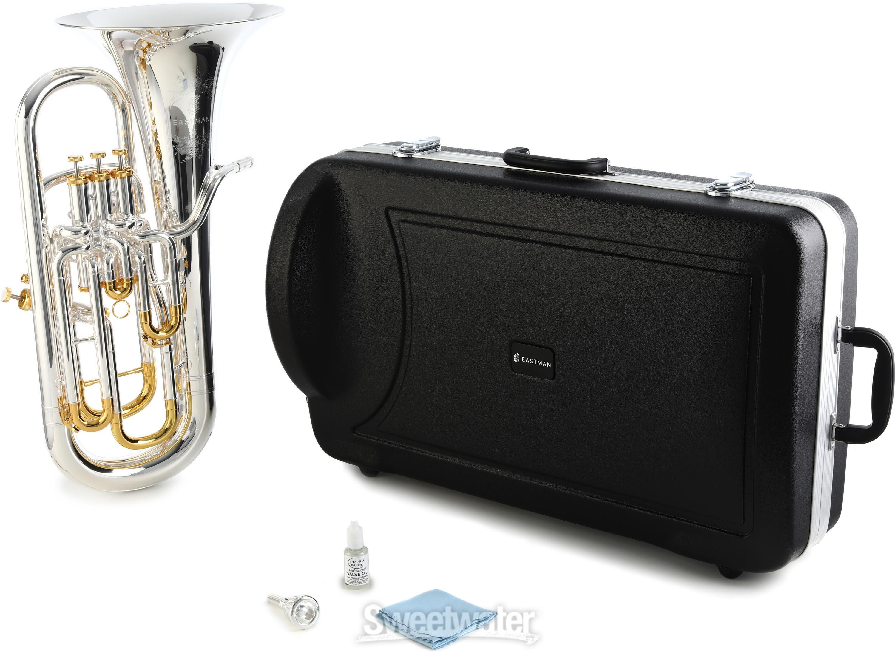 Eastman EEP526S Professional Euphonium - Silver-plated with Gold Accents |  Sweetwater