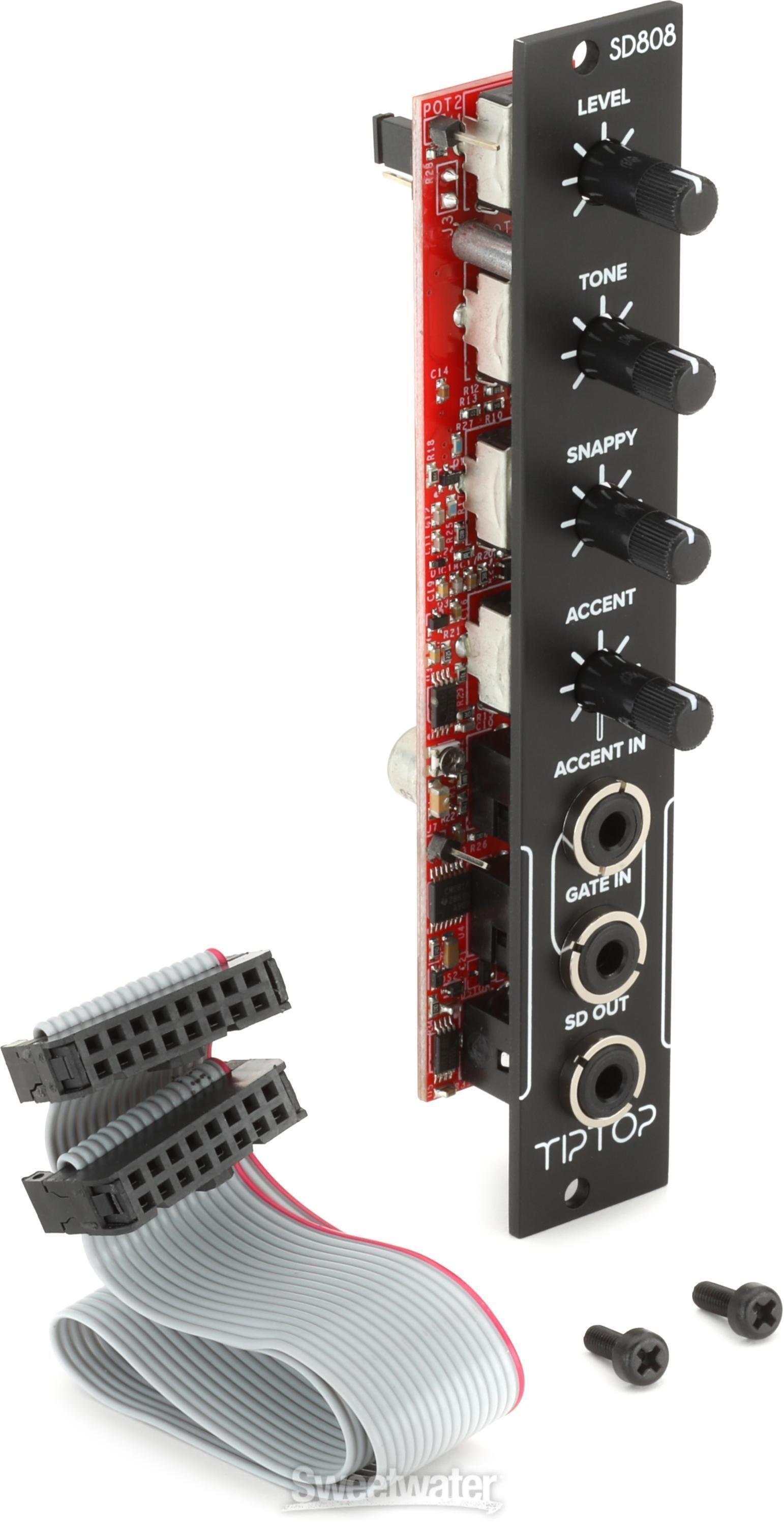 DTM・DAW EURORACK Tiptop Audio SD808 Tiptop Audio SD808 Eurorack Rimshot Module - Black | Sweetwater