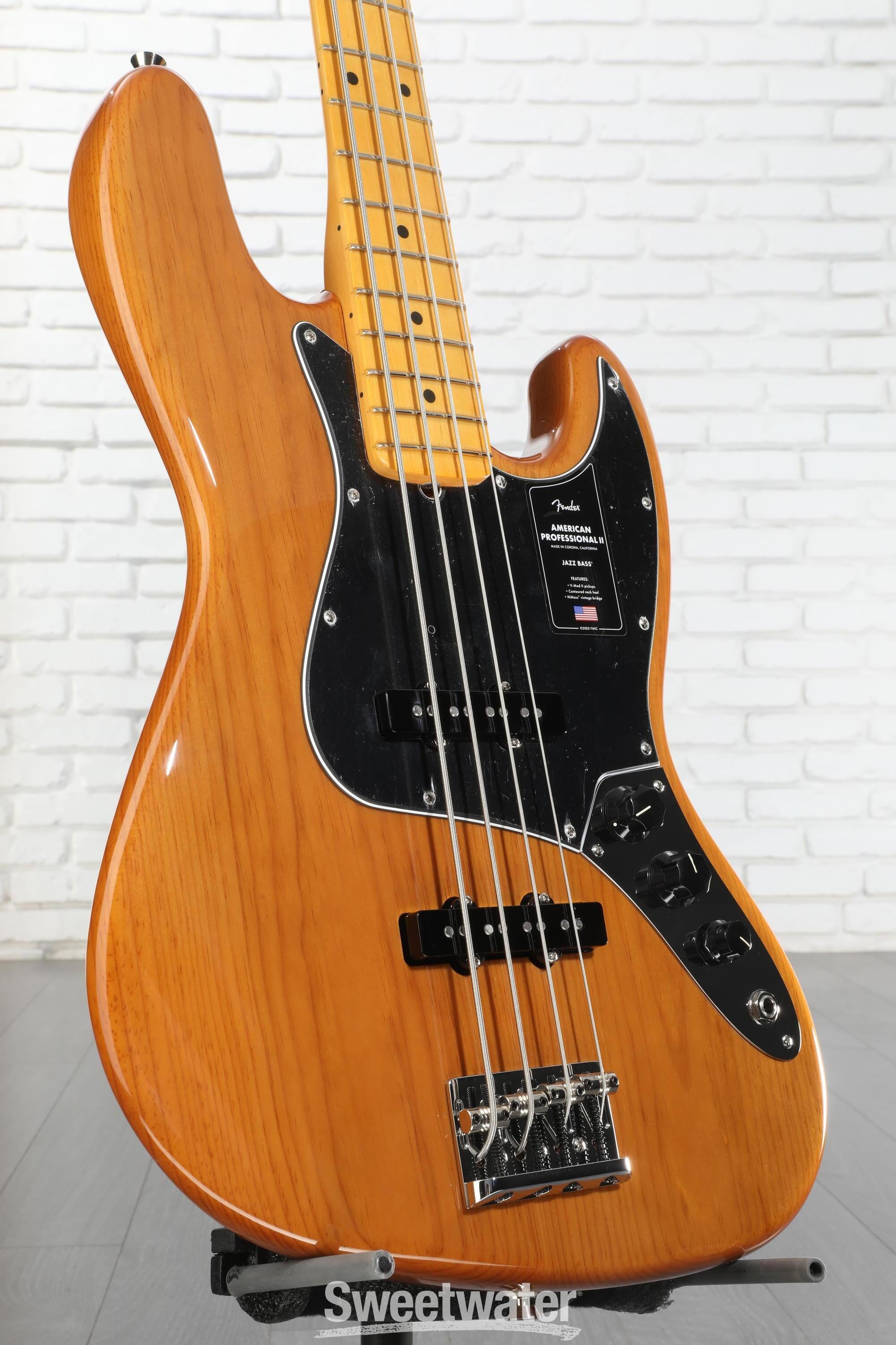 Fender American Professional II Jazz Bass Guitar - Natural