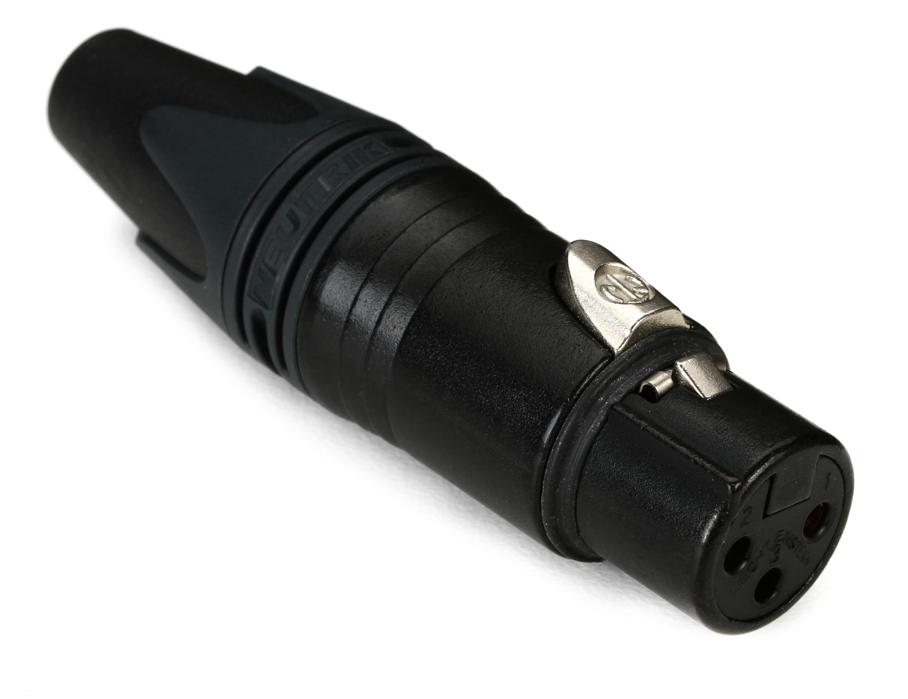 Neutrik NC3FXX-B 3-pole Female XLR Cable-mount Connector