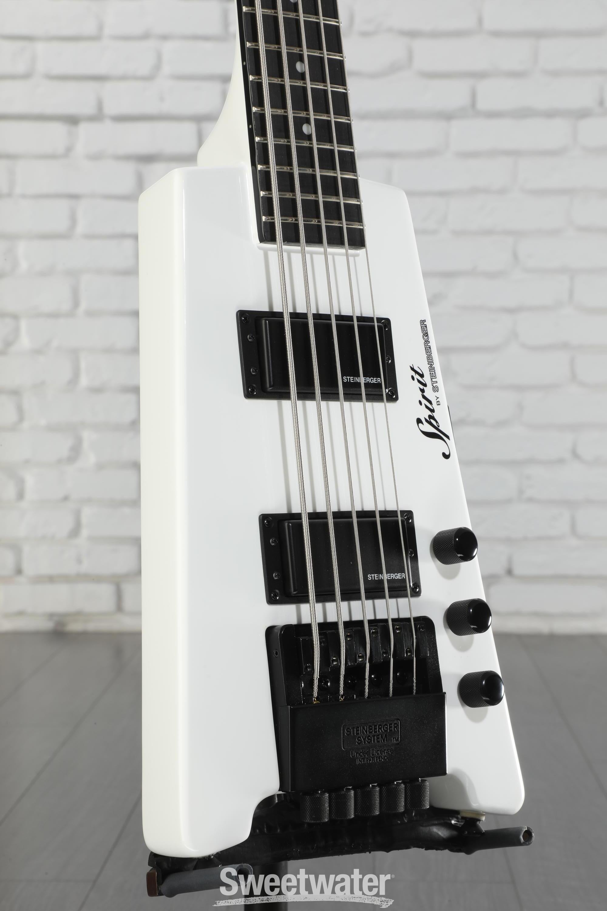 Spirit by STEINBERGER XT-25 5弦ベース ホワイト Steinberger Spirit XT-25 5-string Bass Guitar - White | Sweetwater