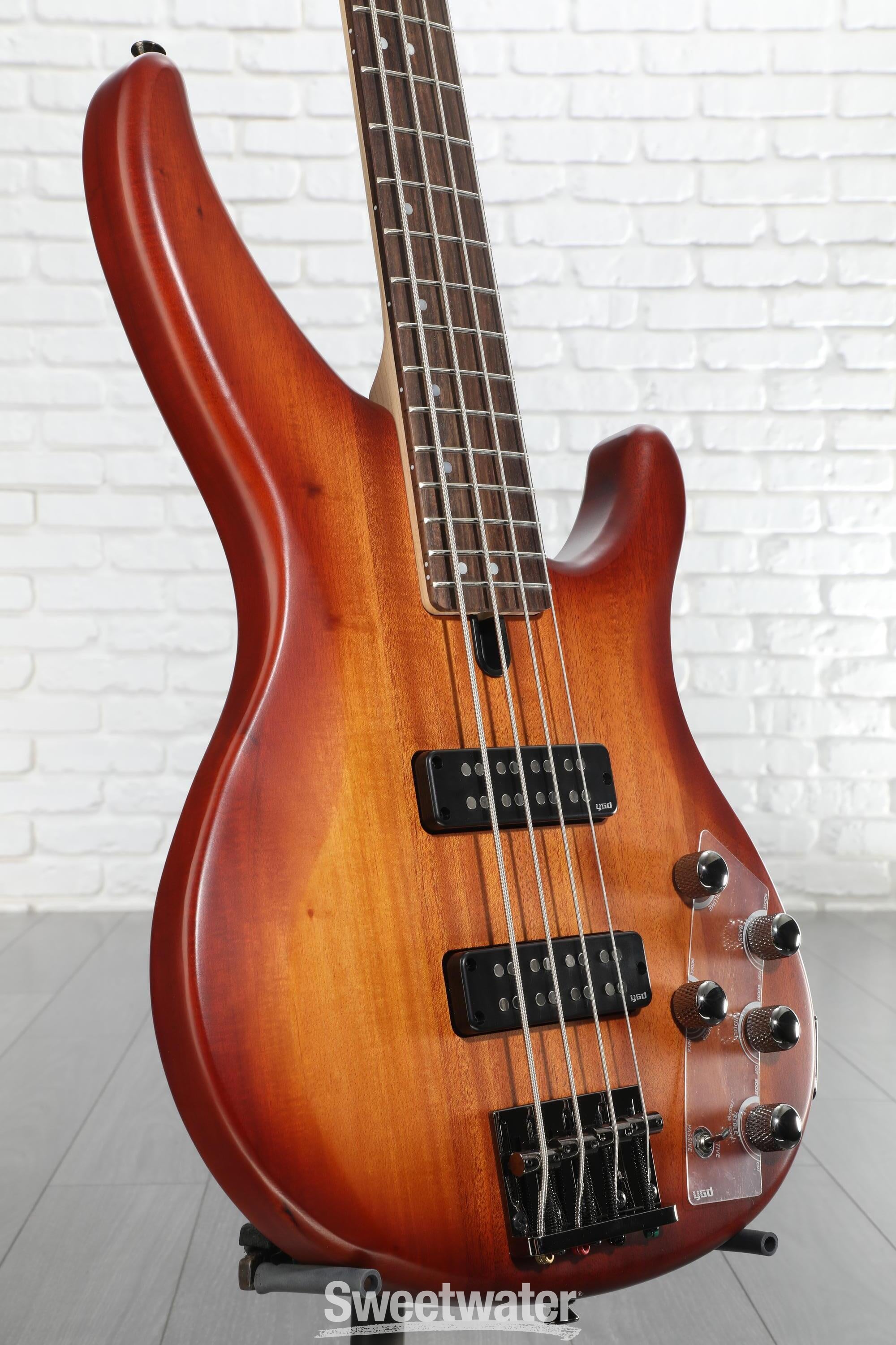 Yamaha TRBX504 4-string Bass Guitar - Brick Burst | Sweetwater