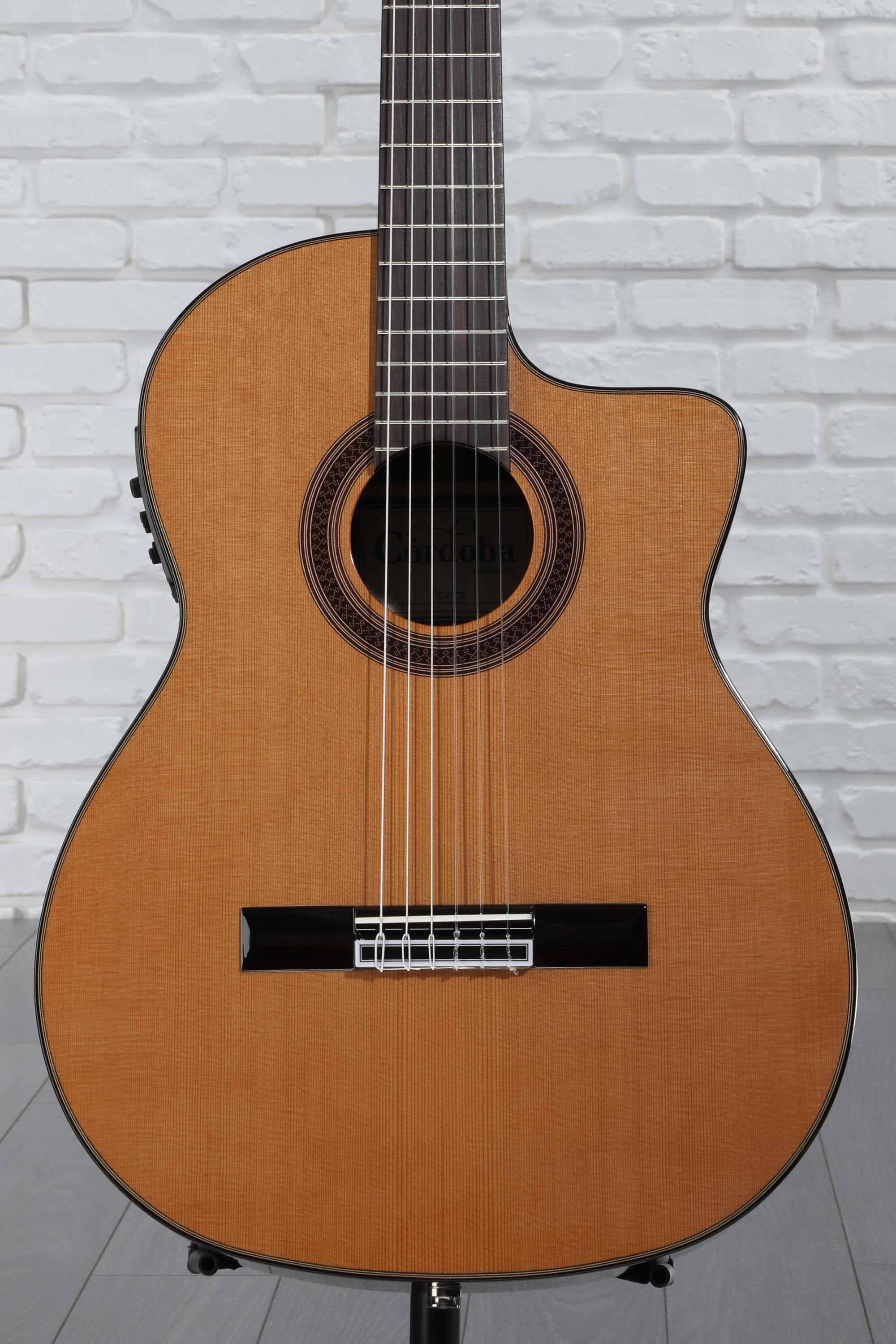 Cordoba C7-CE Nylon String Acoustic-electric Guitar - Cedar