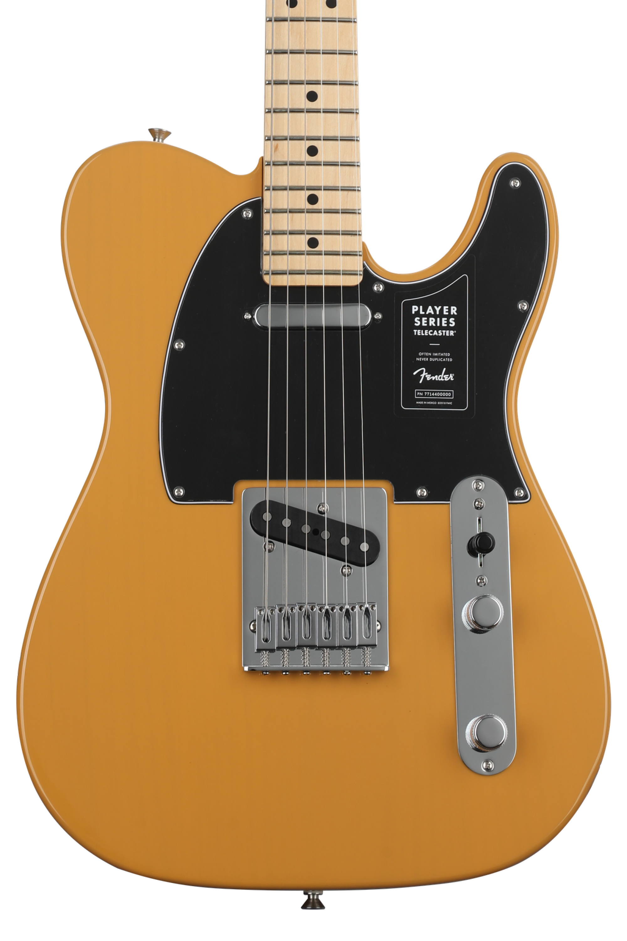 ギター Fender player Telecaster Butterscotch Fender Player Telecaster - Butterscotch Blonde with Maple