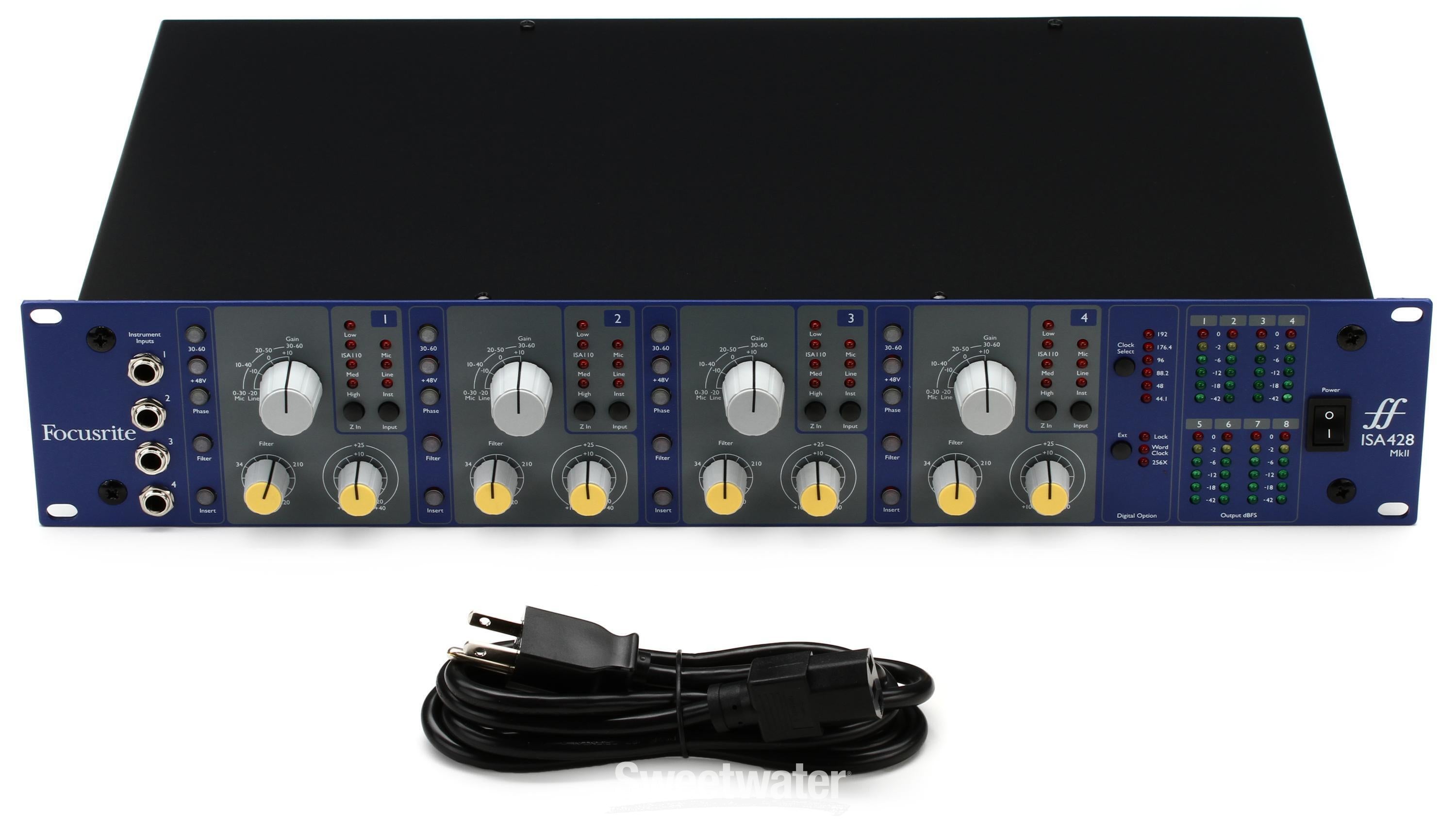 Focusrite ISA428 MkII 4-channel Microphone Preamp Reviews | Sweetwater