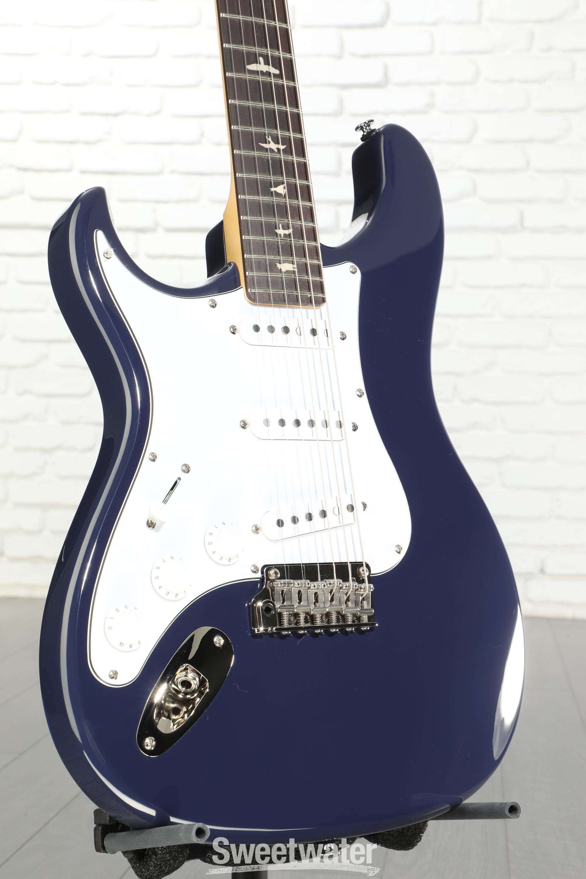 Photo of PRS SE Silver Sky Left-handed Electric Guitar - Trad Blue with Rosewood Fingerboard