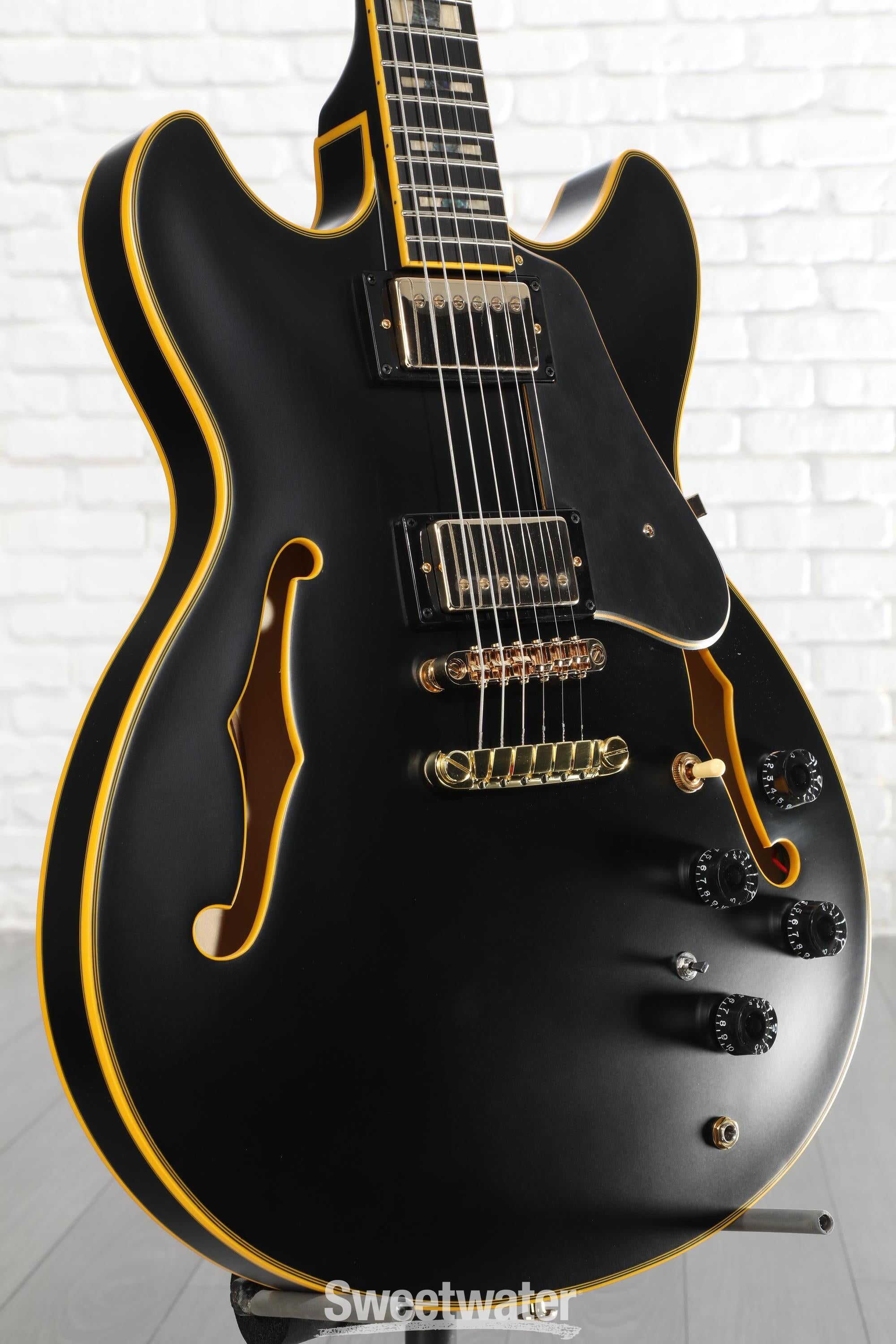 Photo of Ibanez John Scofield Signature JSM20 - Black Low Gloss
