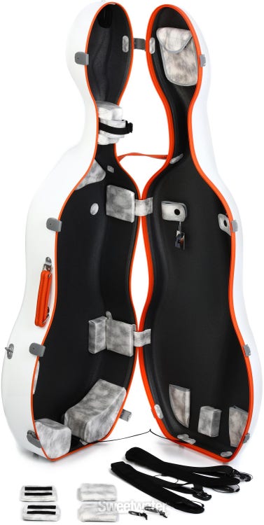 Howard Core CC8250 Carbon Fiber Cello Case - White