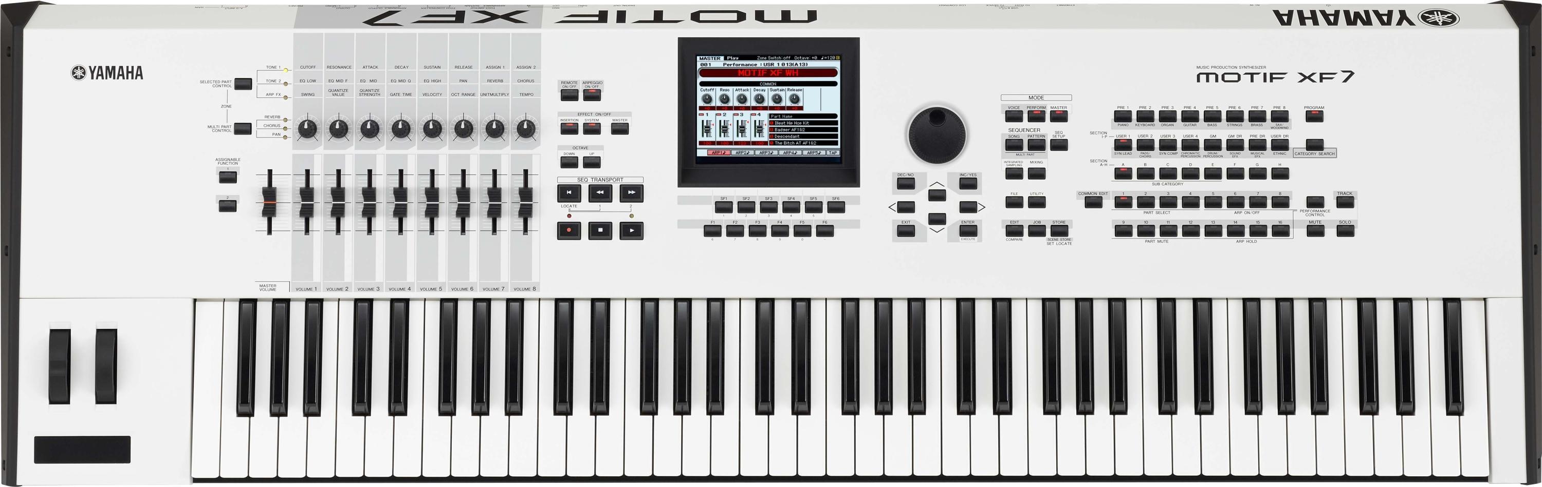 Yamaha MOTIF XF7 - Special Edition White | Sweetwater