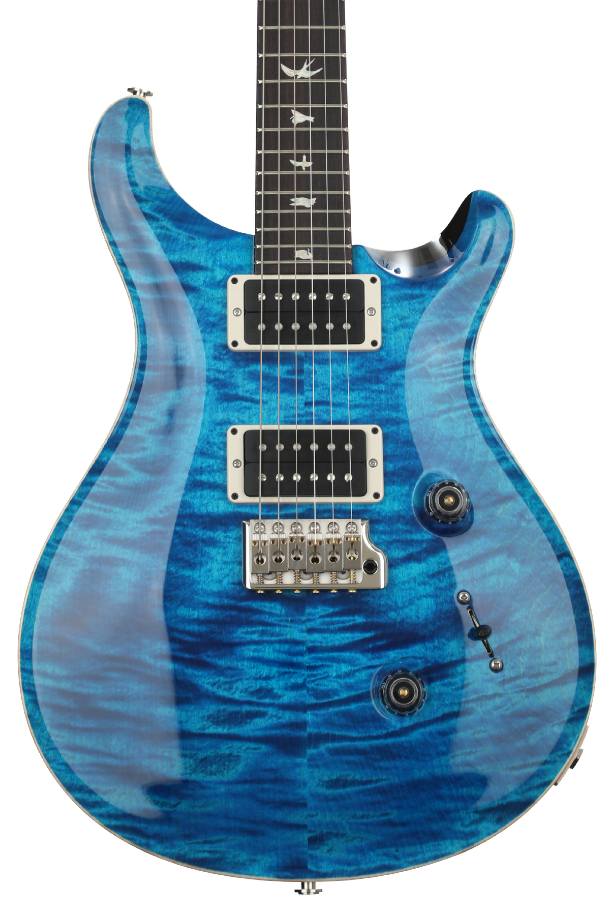 PRS Custom 24 - Blue Matteo with Blue Back & Pattern Regular Neck