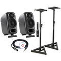 Photo of IK Multimedia iLoud Micro Monitor Pro Pair with Stands and Cables - Black