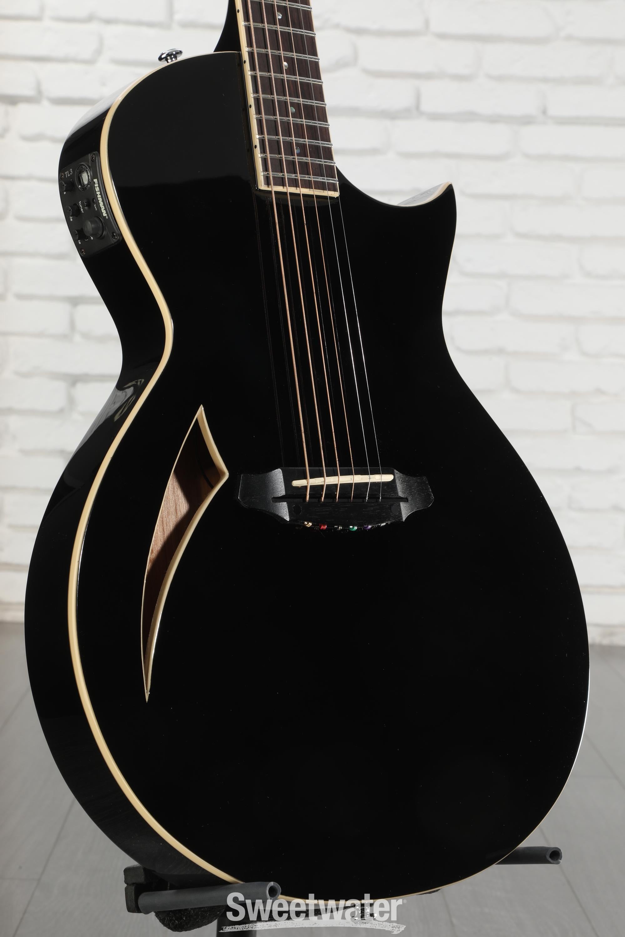 ESP Ltd TL-6N Black エレガット ESP LTD TL-6 Acoustic-electric Guitar - Black | Sweetwater