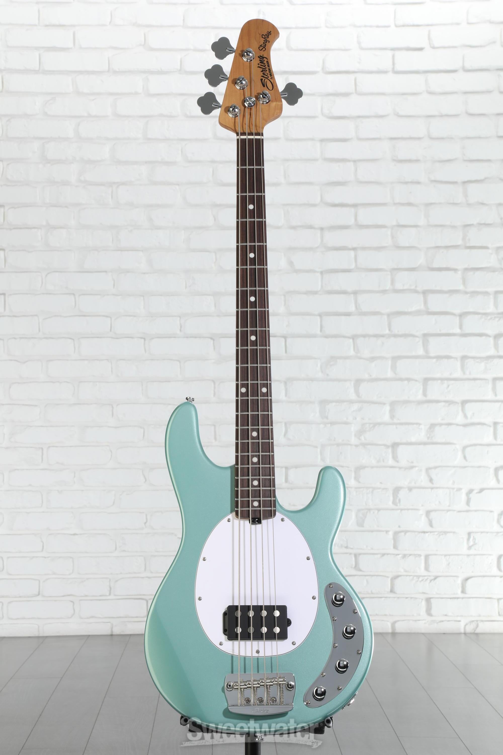 Sterling By Music Man StingRay RAY34 Bass Guitar - Dorado Green