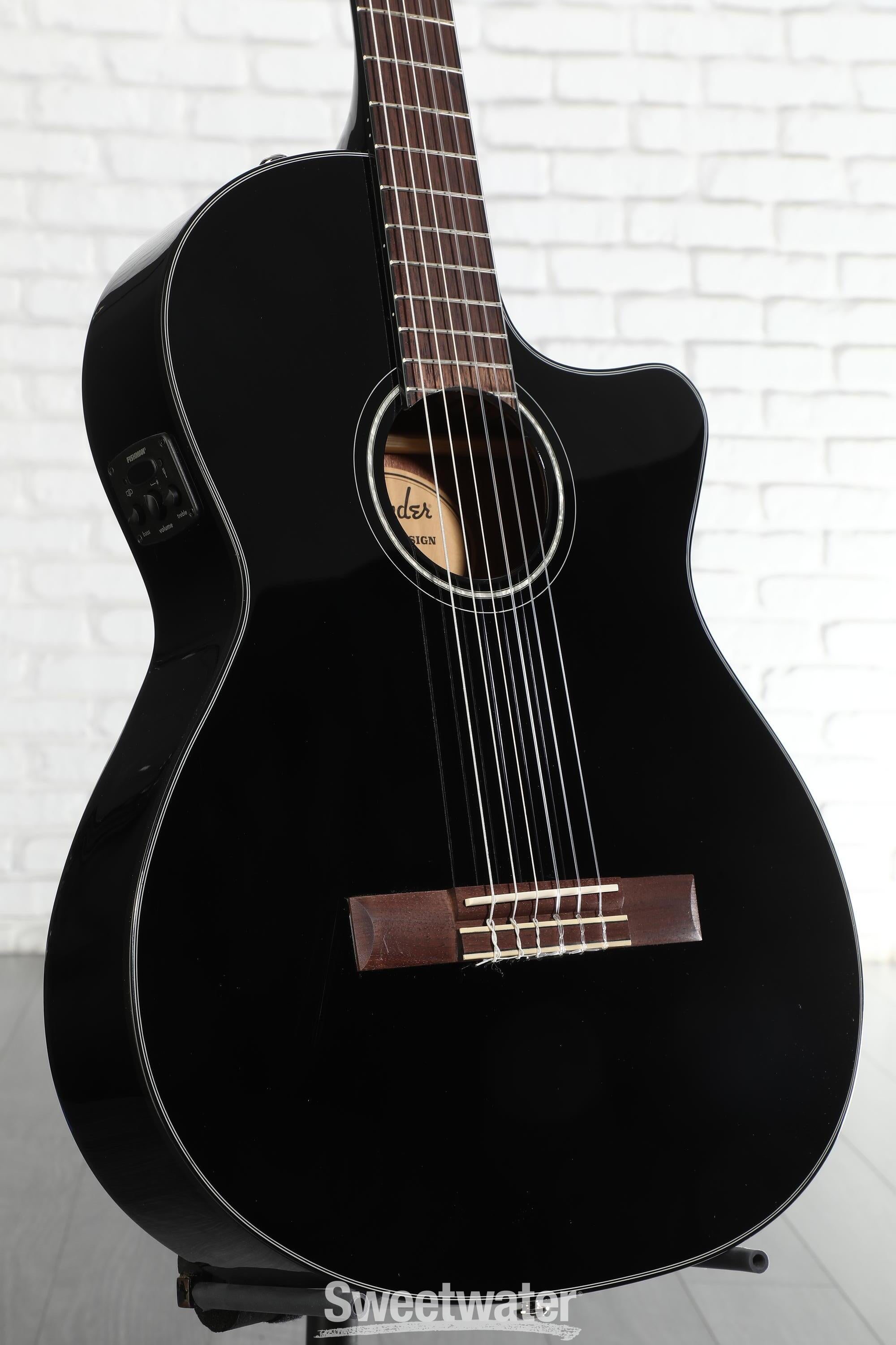 Photo of Fender CN-140SCE Nylon-string Acoustic-electric Guitar - Black