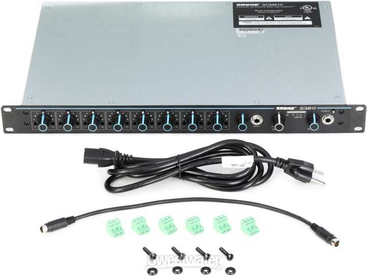 Shure SCM-810 8-channel Automatic Mixer | Sweetwater 