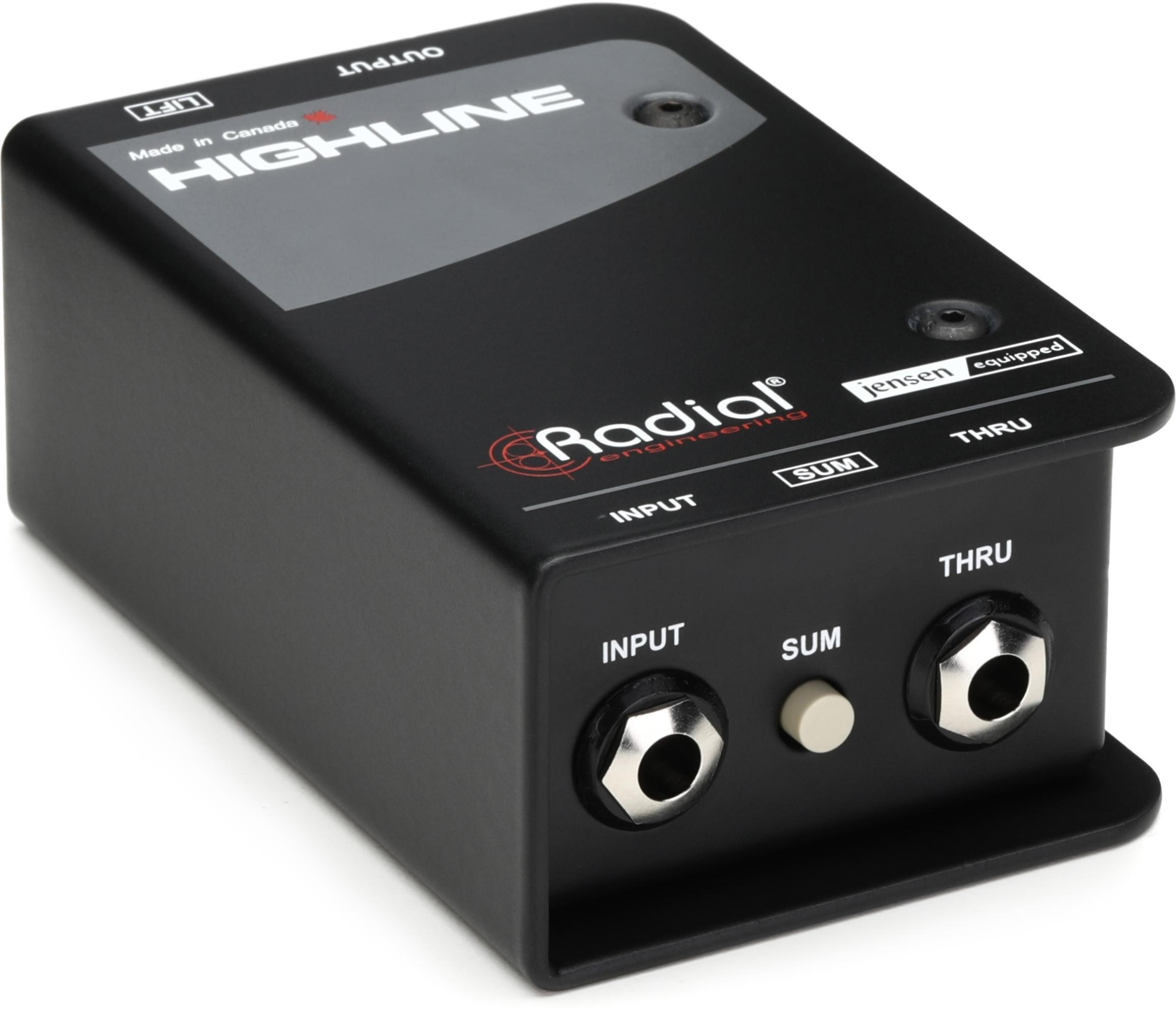 Radial McBoost 1-channel Active Mic Boost Direct Box | Sweetwater