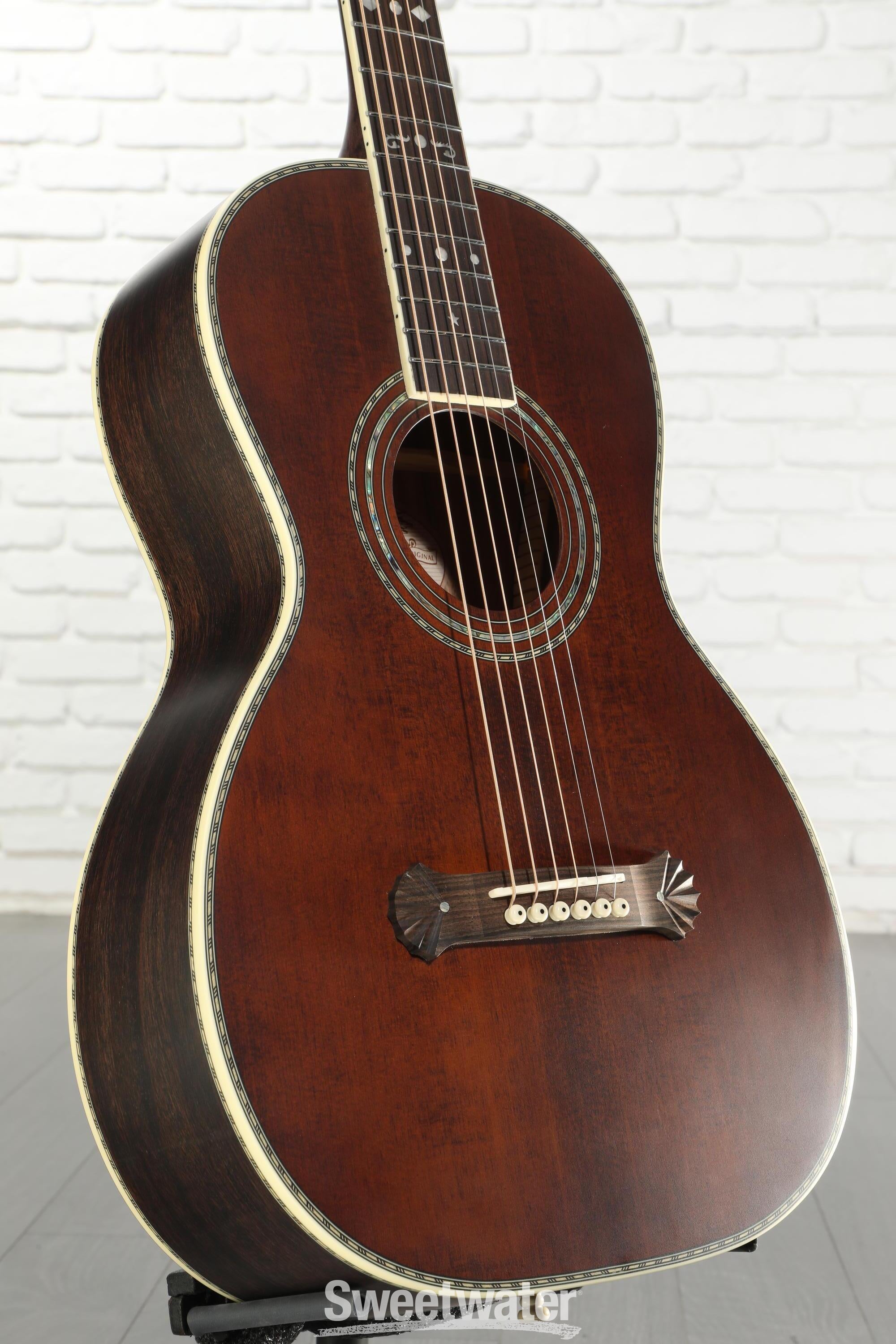 Washburn R310K Victorian Acoustic Guitar - Antique Brown Matte
