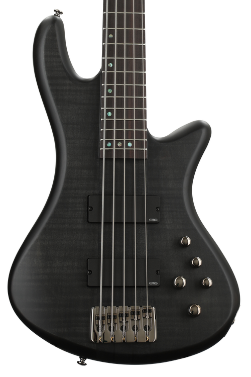 Schecter Stiletto Studio 5 Bass Guitar - See-Thru Black Satin | Sweetwater