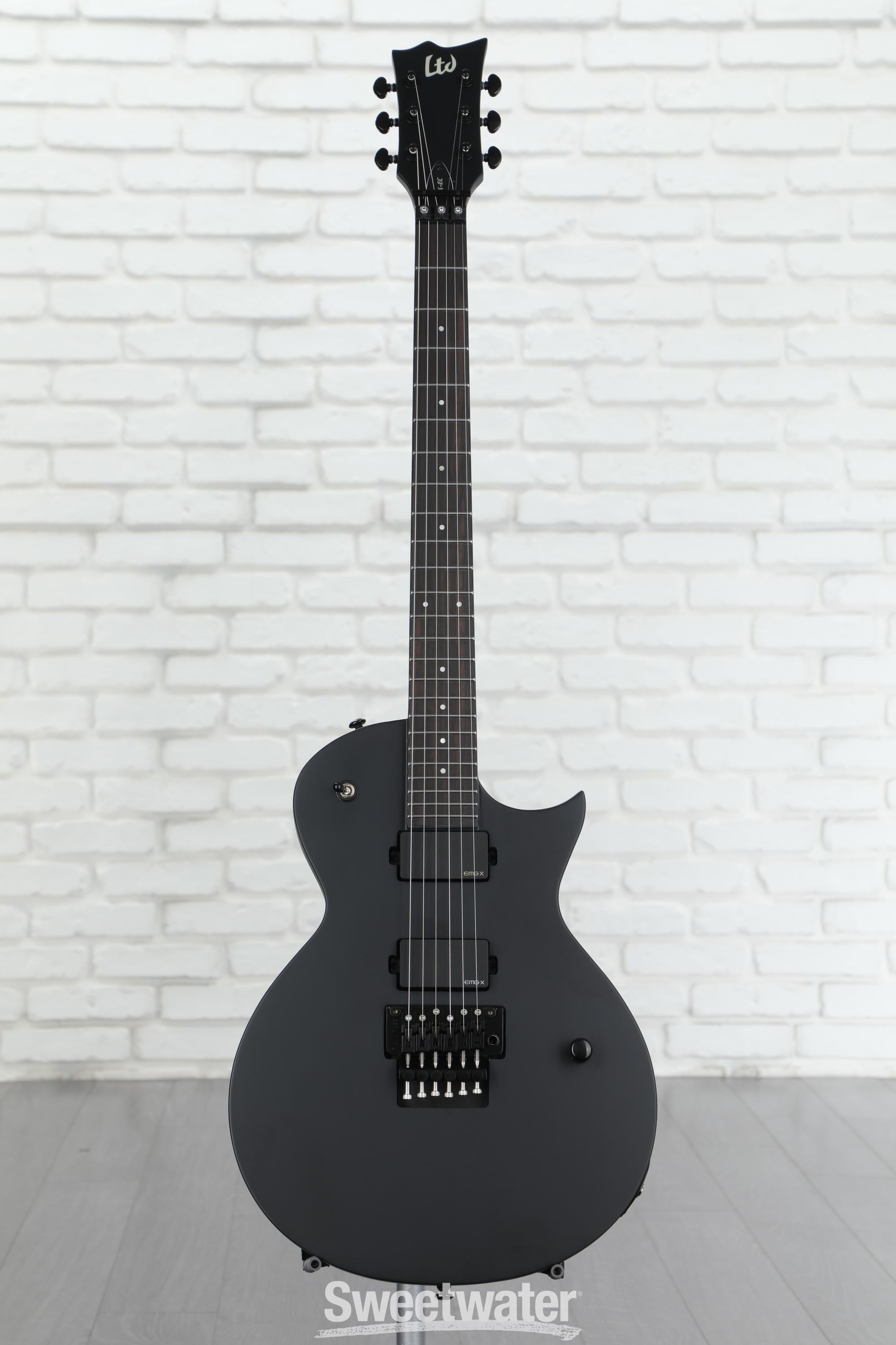 ESP LTD Mille Petrozza Eclipse EC-FR Electric Guitar - Black Satin |  Sweetwater