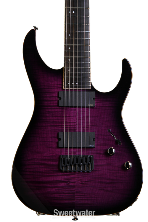 schecter banshee 7a リペイント Schecter Banshee Mach-7 FR-S Electric Guitar - Fallout Burst