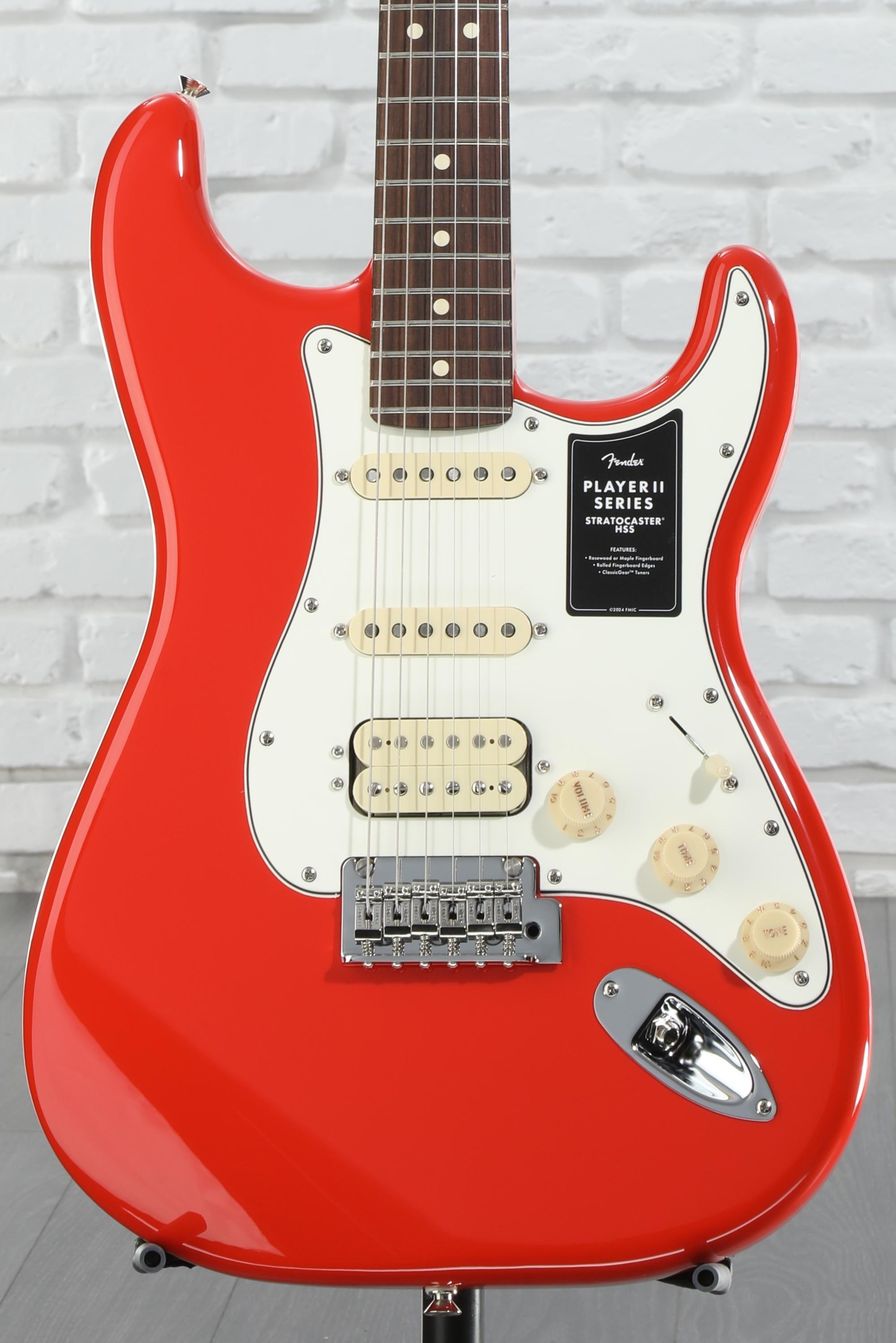 Fender Player II Stratocaster HSS Electric Guitar - Coral
