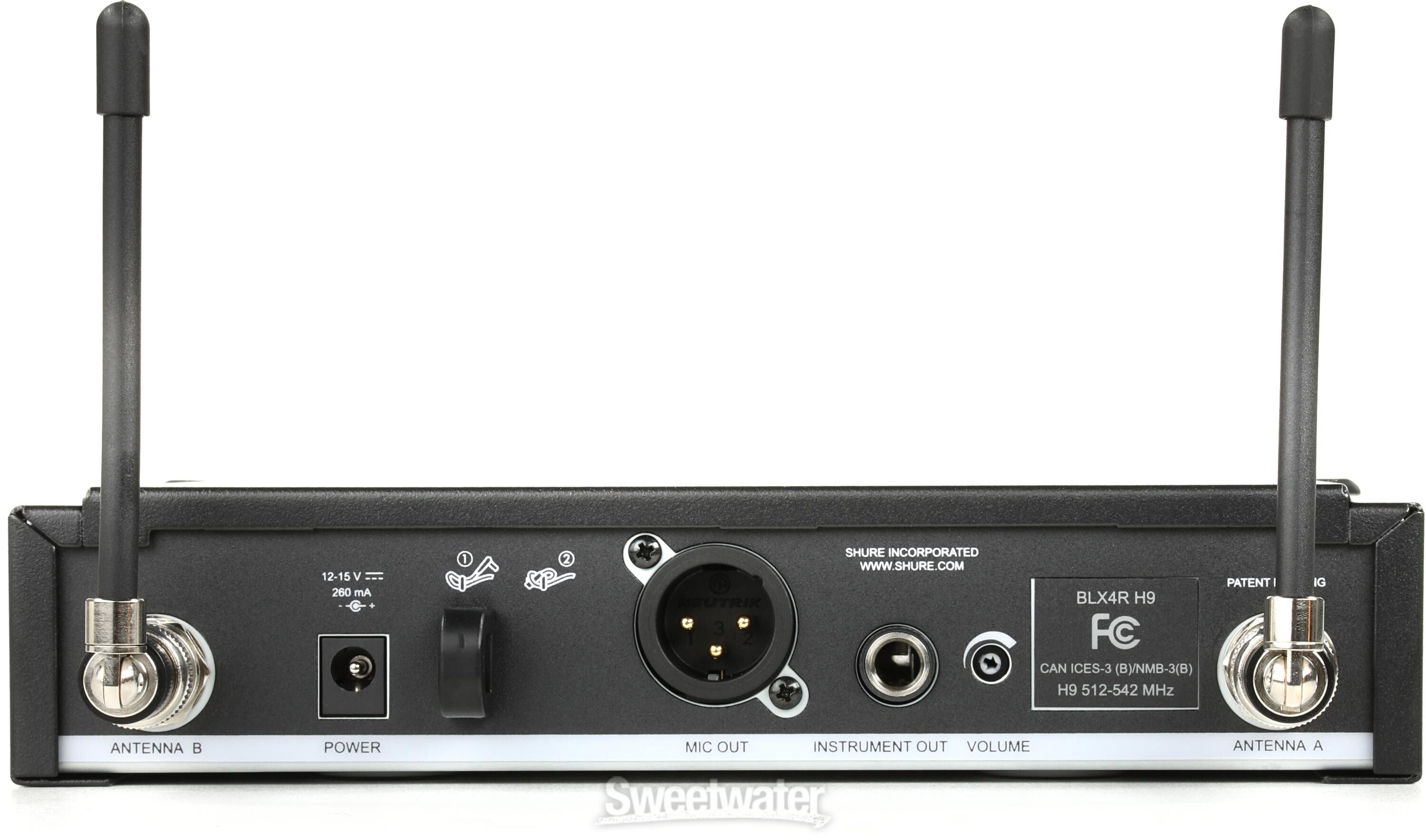 Shure BLX14R/SM35 Wireless Headworn Microphone System - H9 Shure BLX14R/SM35 Wireless Headworn Microphone System - H9