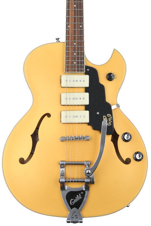 Guild Starfire I Jet90 ゴールド セミアコ ギグバッグ付き Guild Starfire I Jet 90 Electric Guitar - Satin Gold