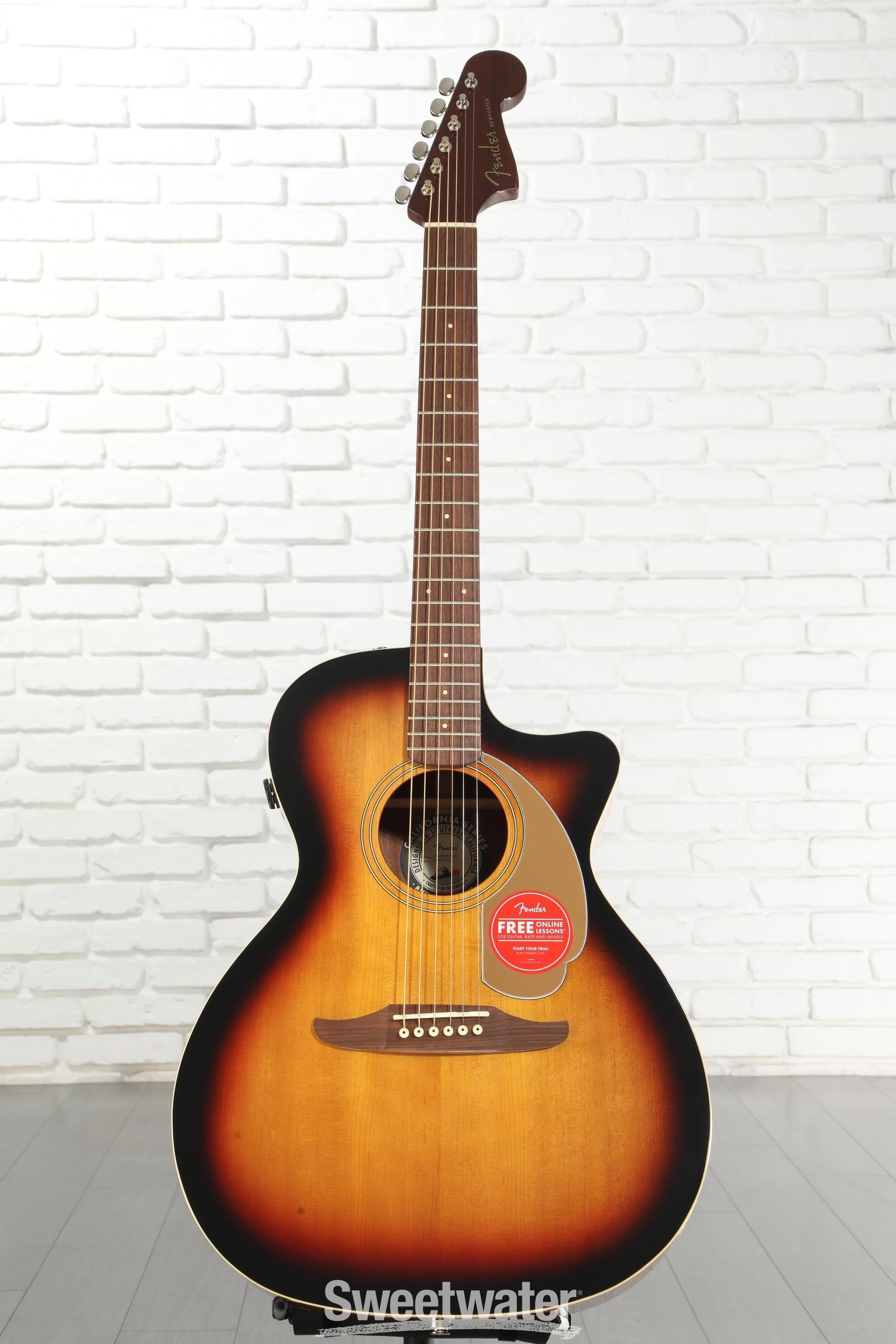Fender Newporter Player Acoustic-electric Guitar - Sunburst