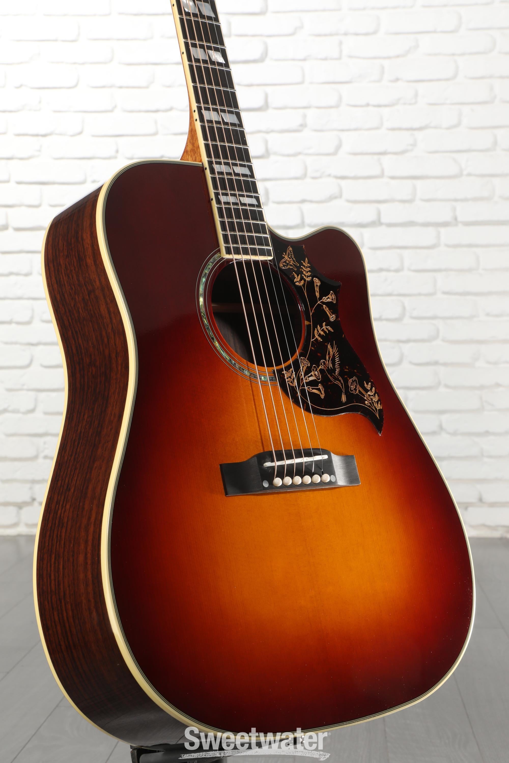 Photo of Epiphone Hummingbird Deluxe EC Acoustic-electric Guitar - Autumn Burst