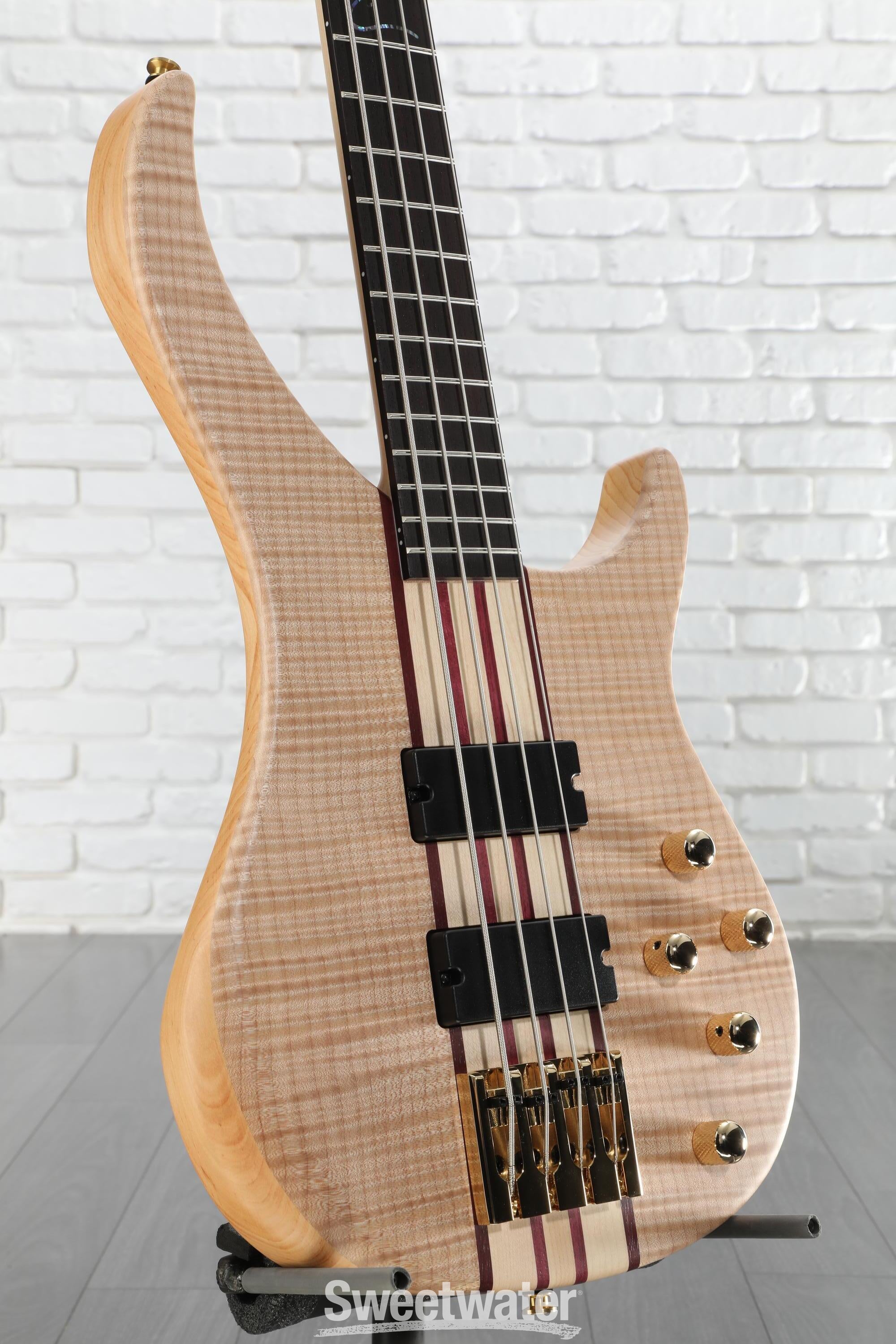 Peavey Cirrus 4 Electric Bass Guitar - Natural Flame Maple