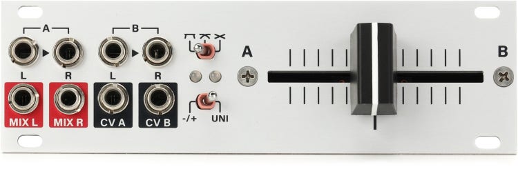 Intellijel Xfade 1U Stereo DJ-style Crossfader and Controller Eurorack Module