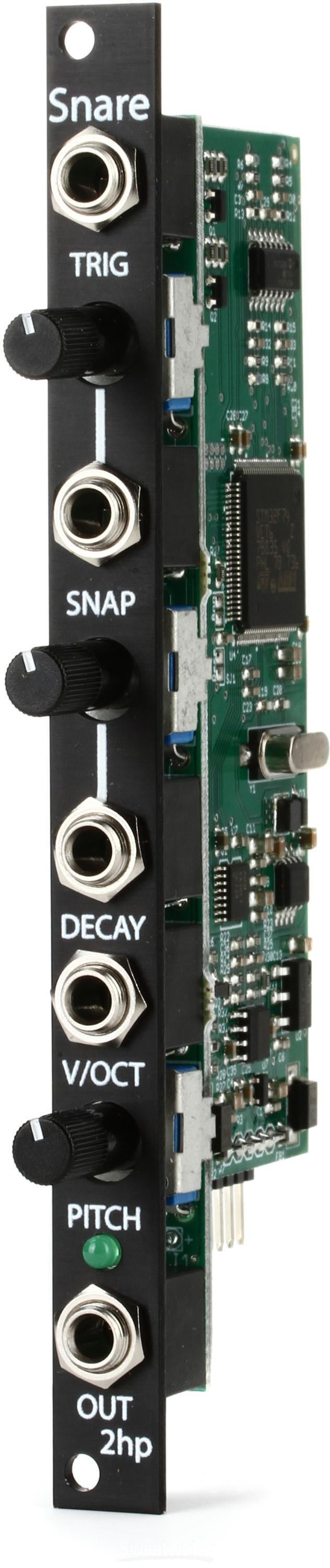 2HP Snare Eurorack Snare Drum Module - Black | Sweetwater