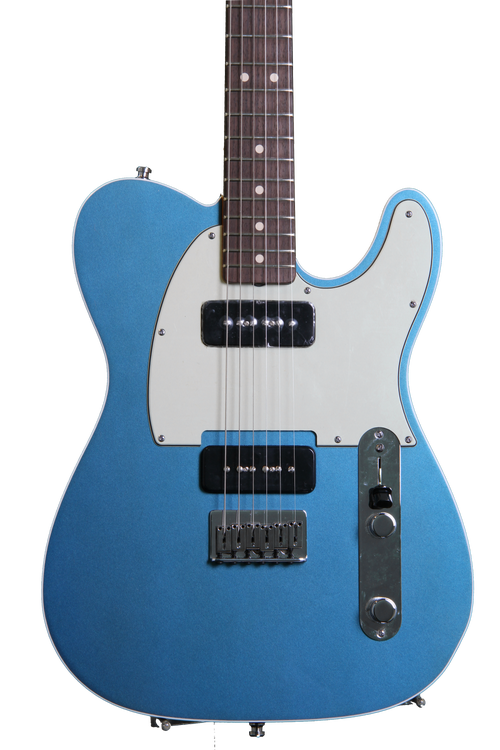 Fender Custom Shop Dual P-90 Telecaster - Aged Lake Placid Blue