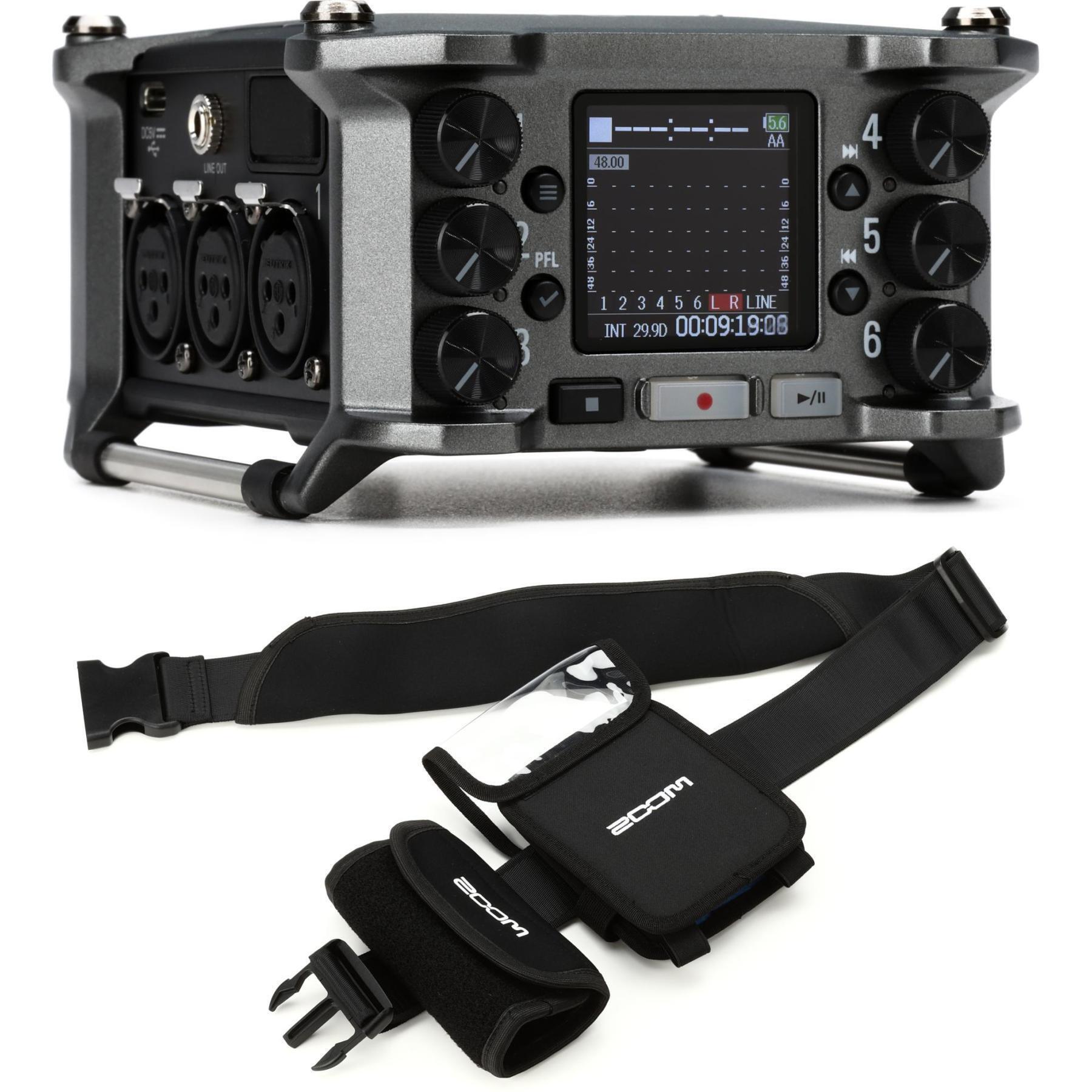 Zoom F6 Multitrack Field Recorder and Case Bundle | Sweetwater