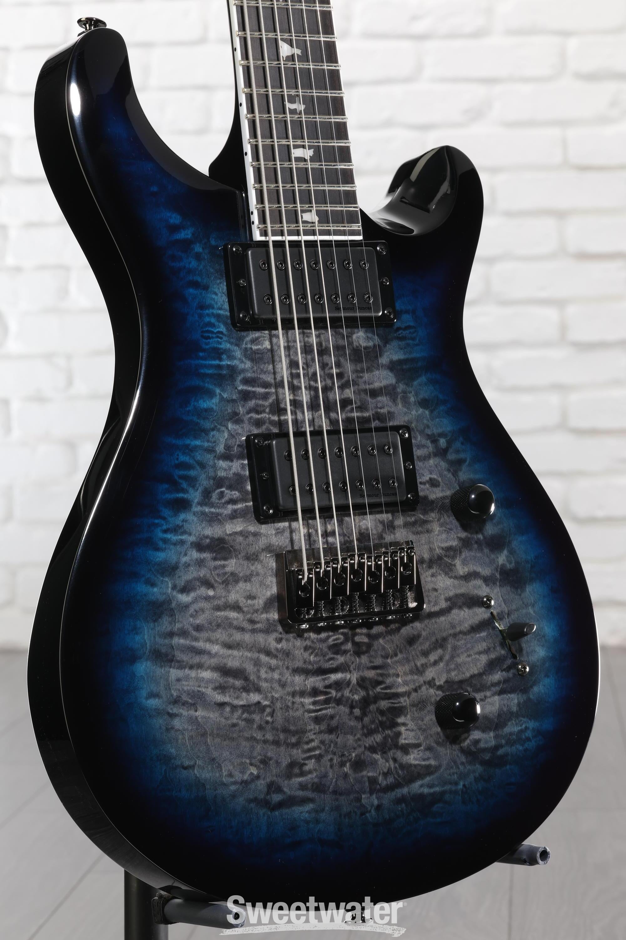 Photo of PRS SE Mark Holcomb SVN Signature 7-string Electric Guitar - Holcomb Blue Burst