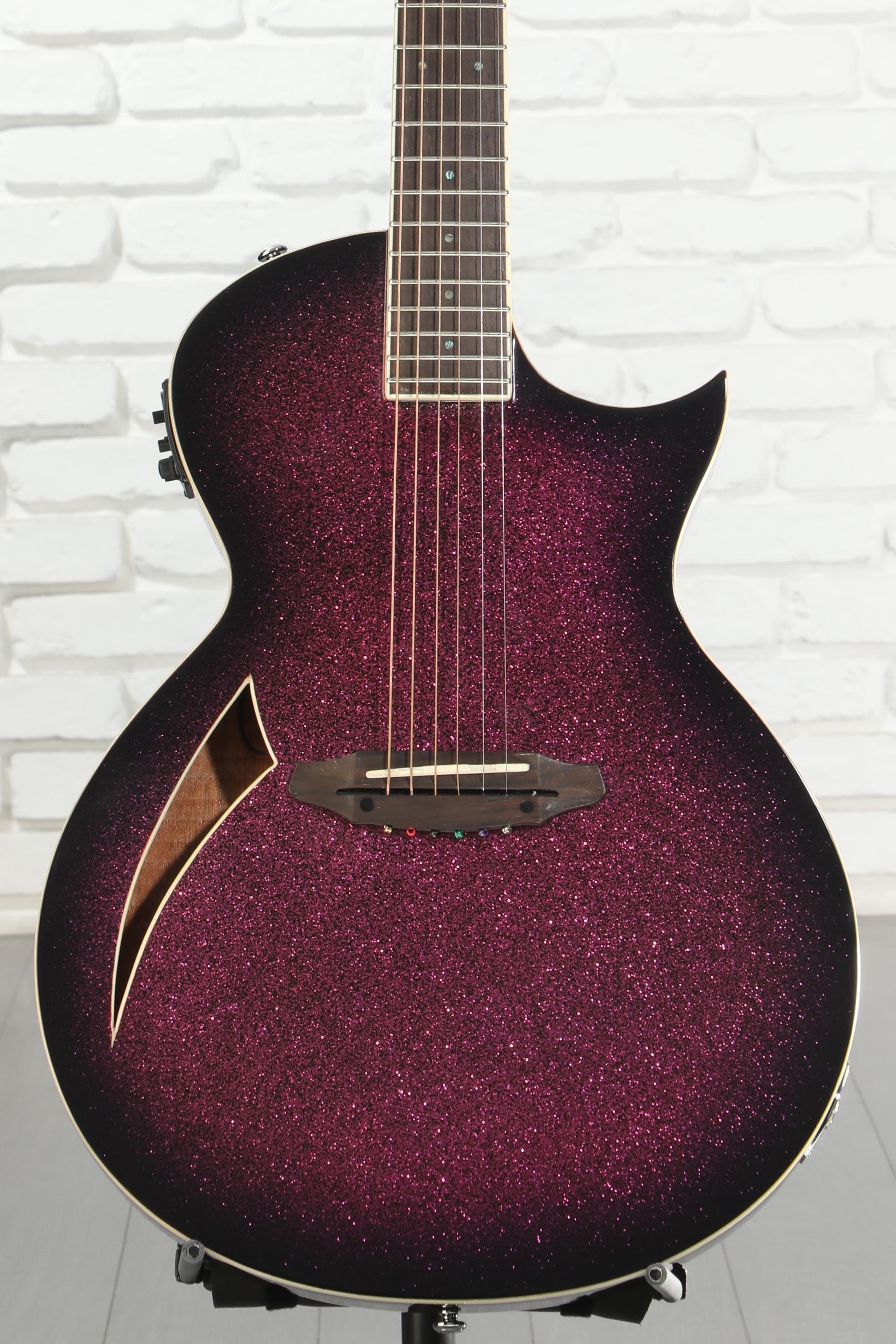 ESP LTD TL-6 Acoustic-electric Guitar - Purple Sparkle Burst