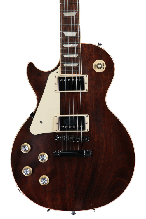 Gibson Les Paul Traditional Mahogany Satin - Worn Brown Lefty
