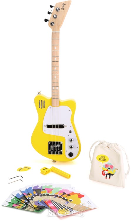 Loog Guitars Mini Electric Guitar Yellow Sweetwater