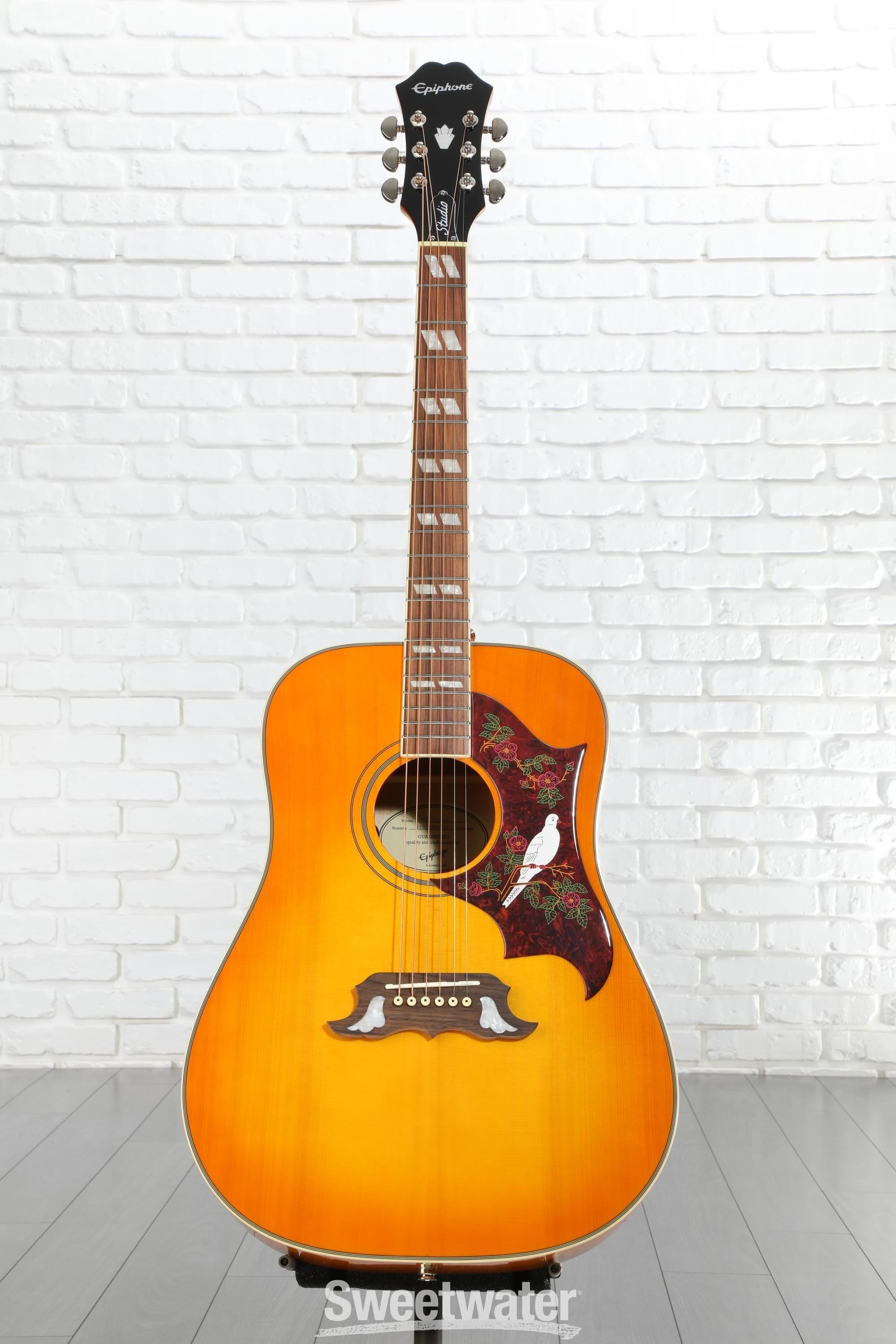 Epiphone Dove Studio Acoustic-electric Guitar - Violin Burst